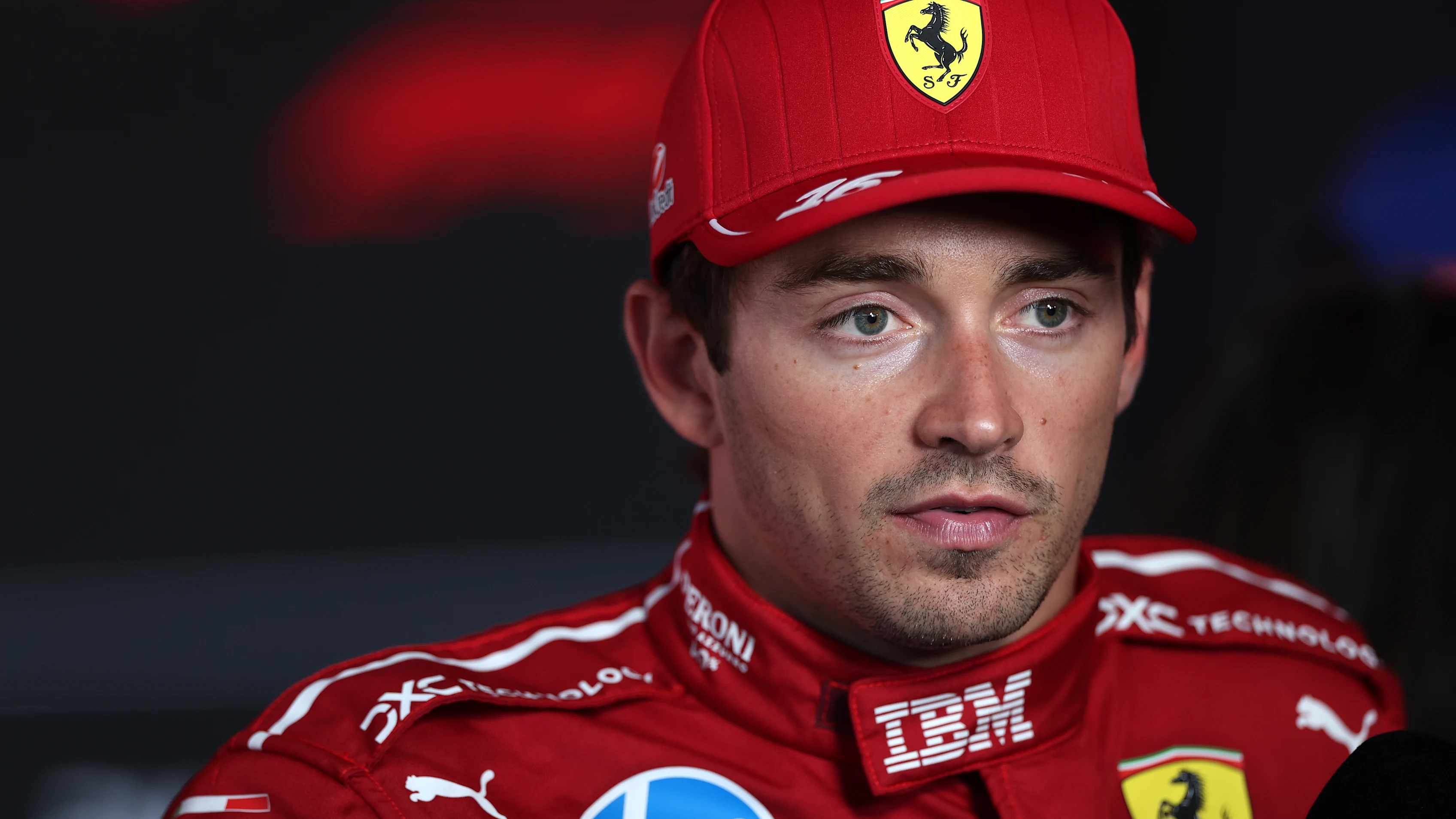 ZANDVOORT, NETHERLANDS - AUGUST 30: Sixth placed qualifier Charles Leclerc of Monaco and Scuderia