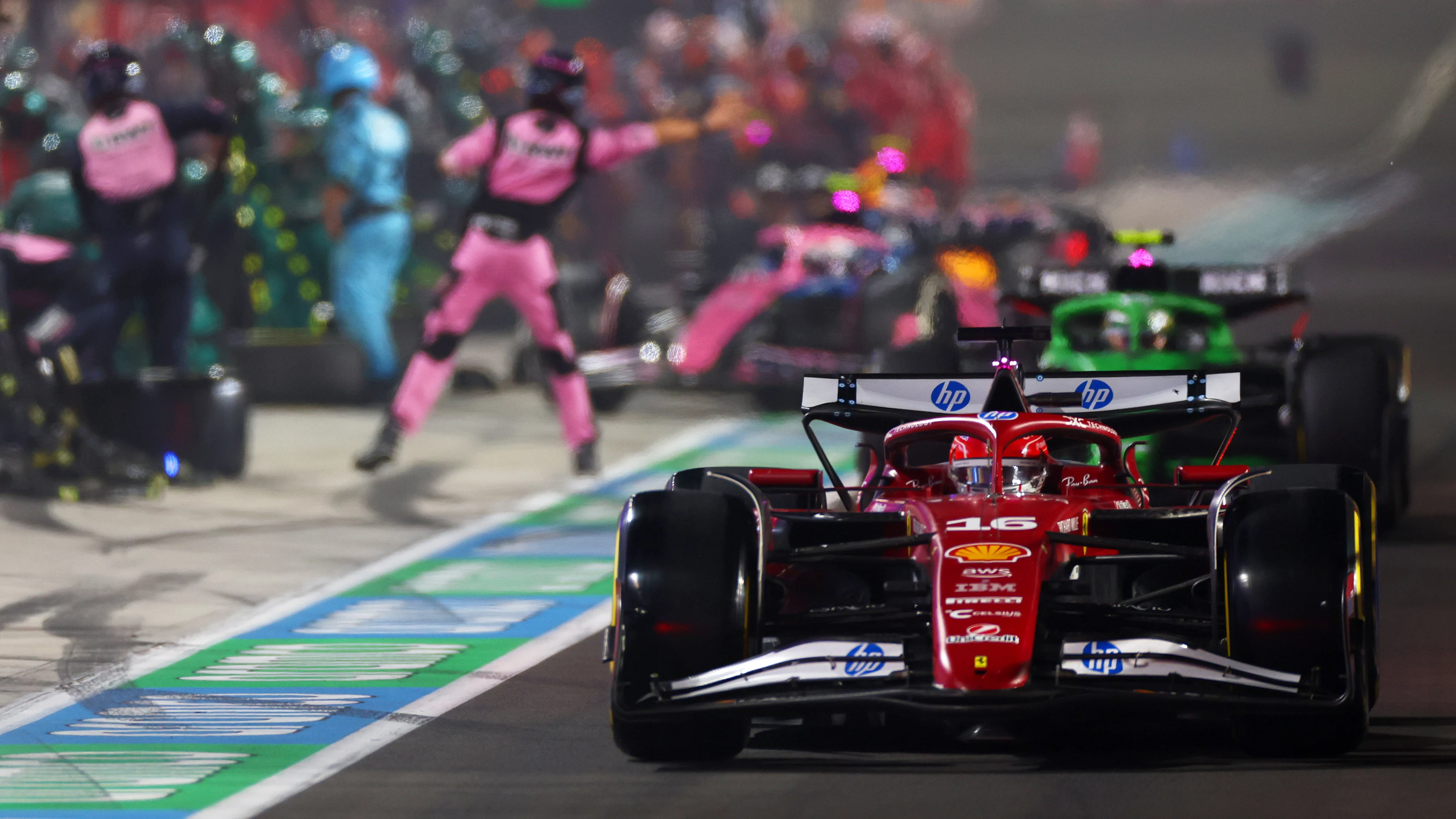 LUSAIL CITY, QATAR - NOVEMBER 30: Charles Leclerc of Monaco driving the (16) Scuderia Ferrari SF-25