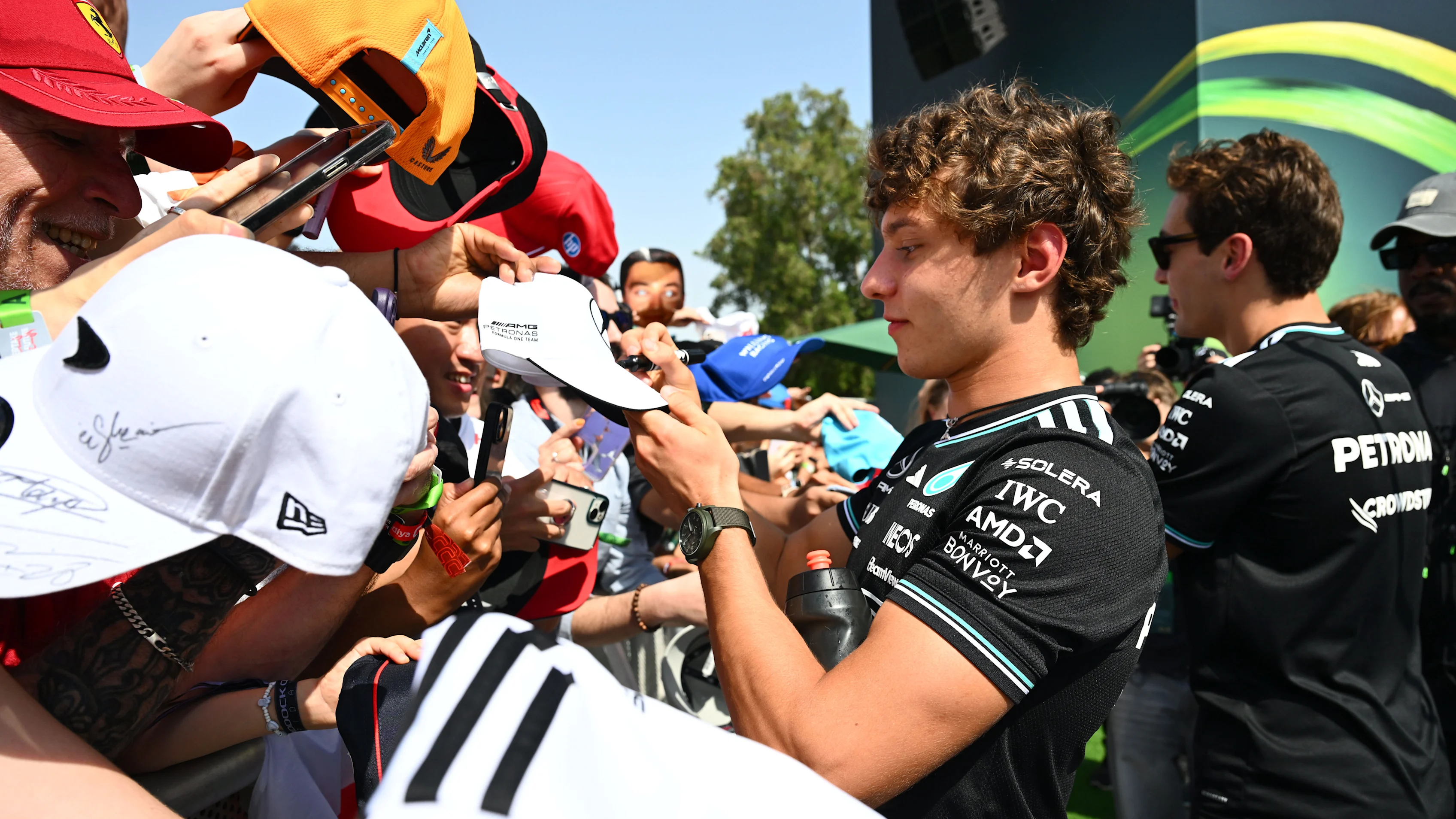 JEDDAH, SAUDI ARABIA - APRIL 19: Andrea Kimi Antonelli of Italy and Mercedes AMG Petronas F1 Team