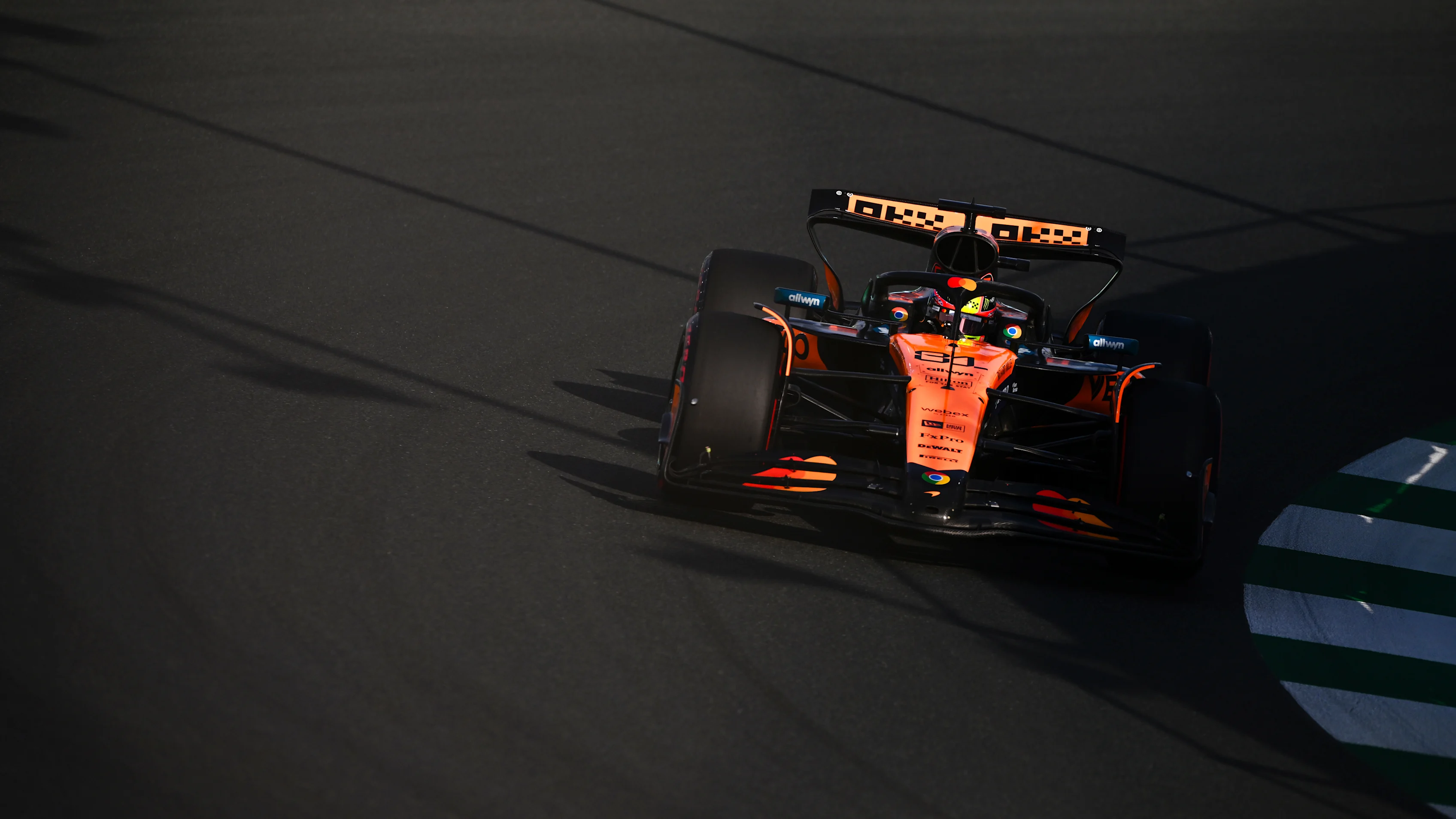 JEDDAH, SAUDI ARABIA - APRIL 19: Oscar Piastri of Australia driving the (81) McLaren MCL39 Mercedes