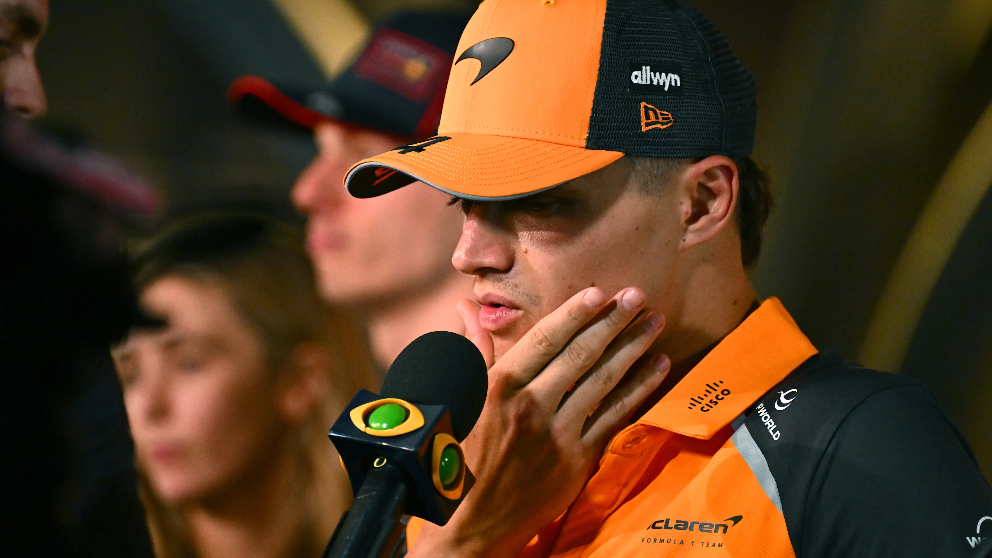 JEDDAH, SAUDI ARABIA - APRIL 19: Tenth placed qualifier Lando Norris of Great Britain and McLaren