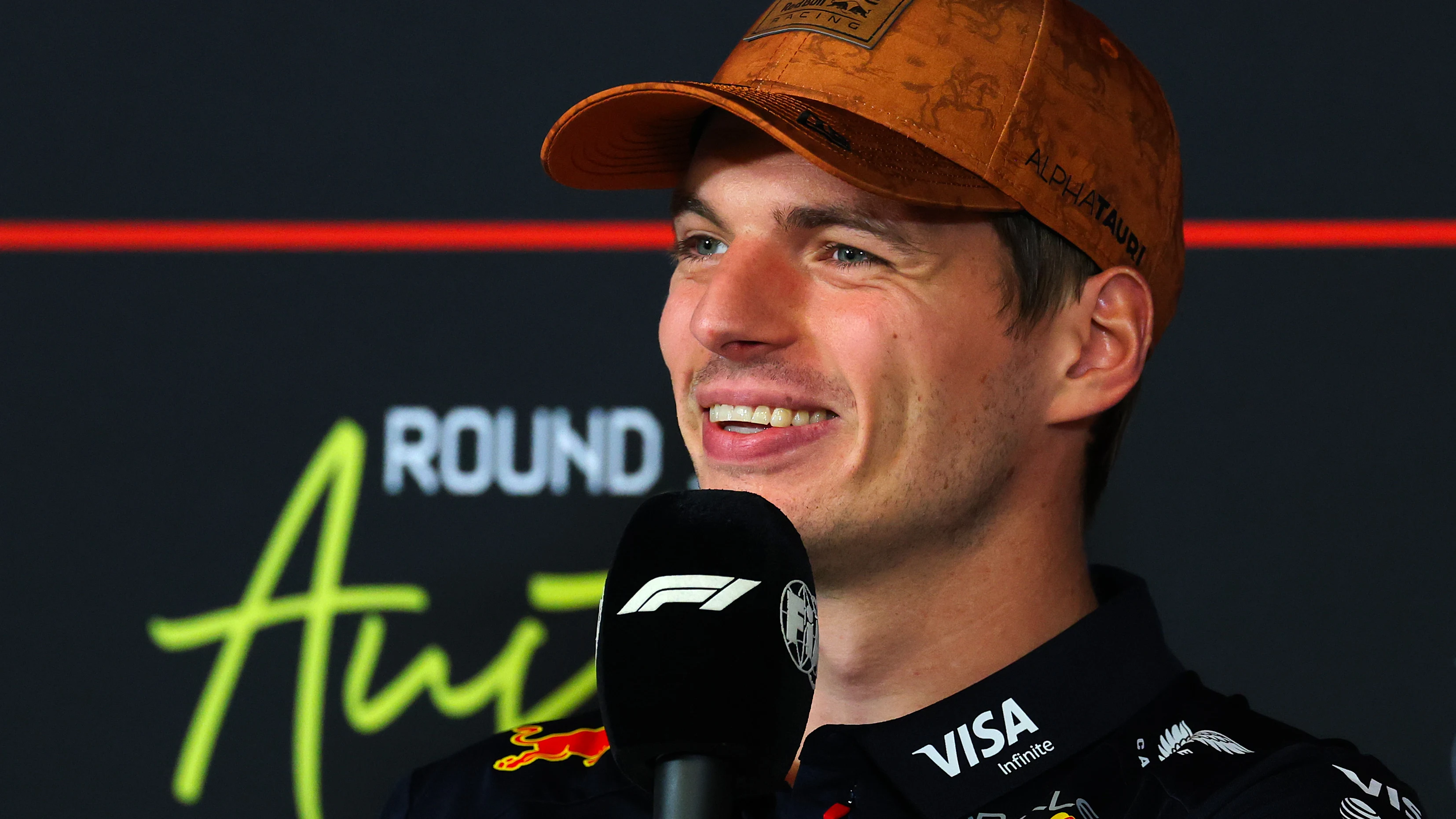 AUSTIN, TEXAS - OCTOBER 16: Max Verstappen of the Netherlands and Oracle Red Bull Racing speaks in