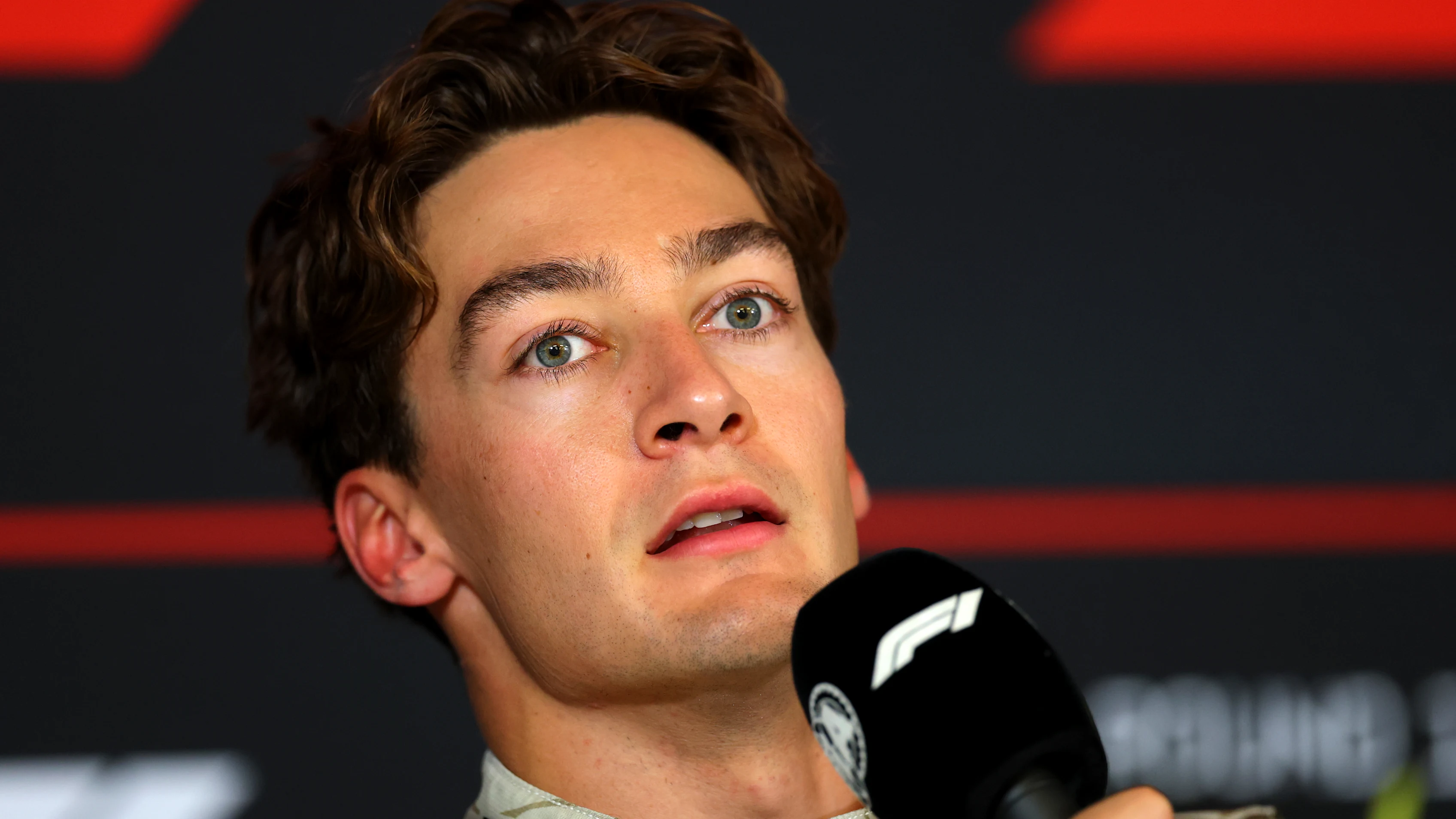 AUSTIN, TEXAS - OCTOBER 18: Second placed George Russell of Great Britain and Mercedes AMG Petronas