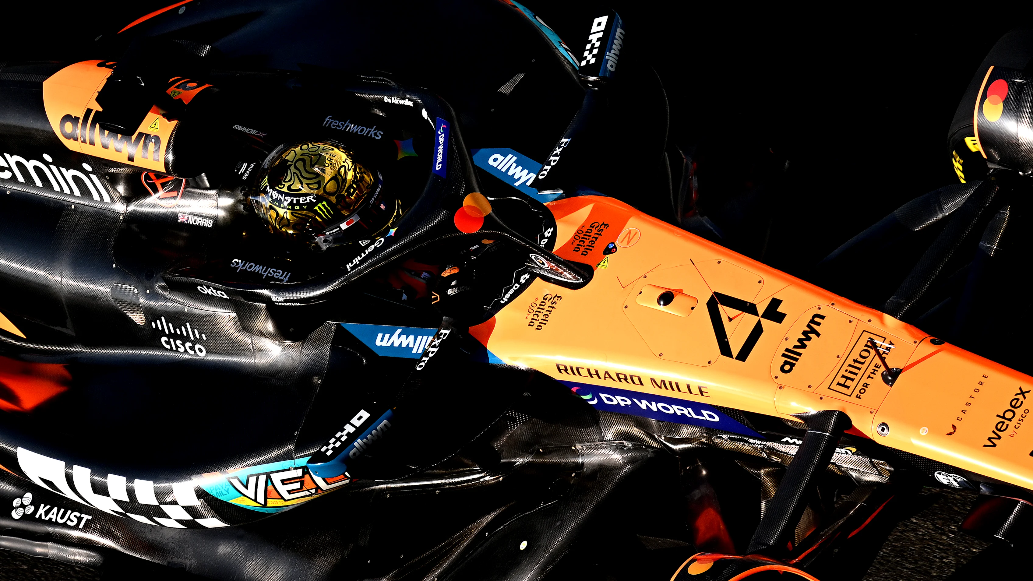 ABU DHABI, UNITED ARAB EMIRATES - DECEMBER 09: Lando Norris of Great Britain driving the (4)