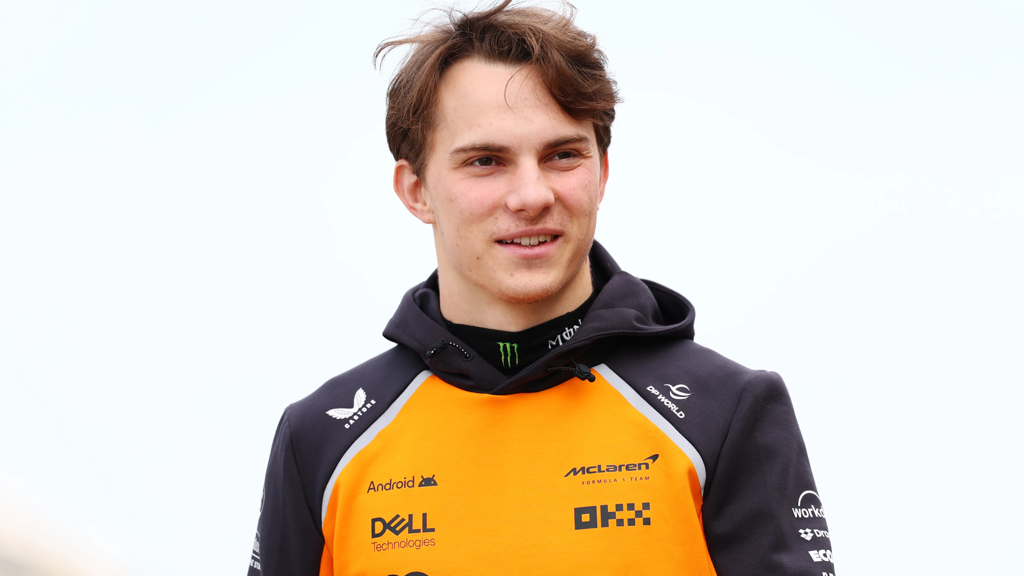 BAHRAIN, BAHRAIN - FEBRUARY 26: Oscar Piastri of Australia and McLaren looks on during day one of