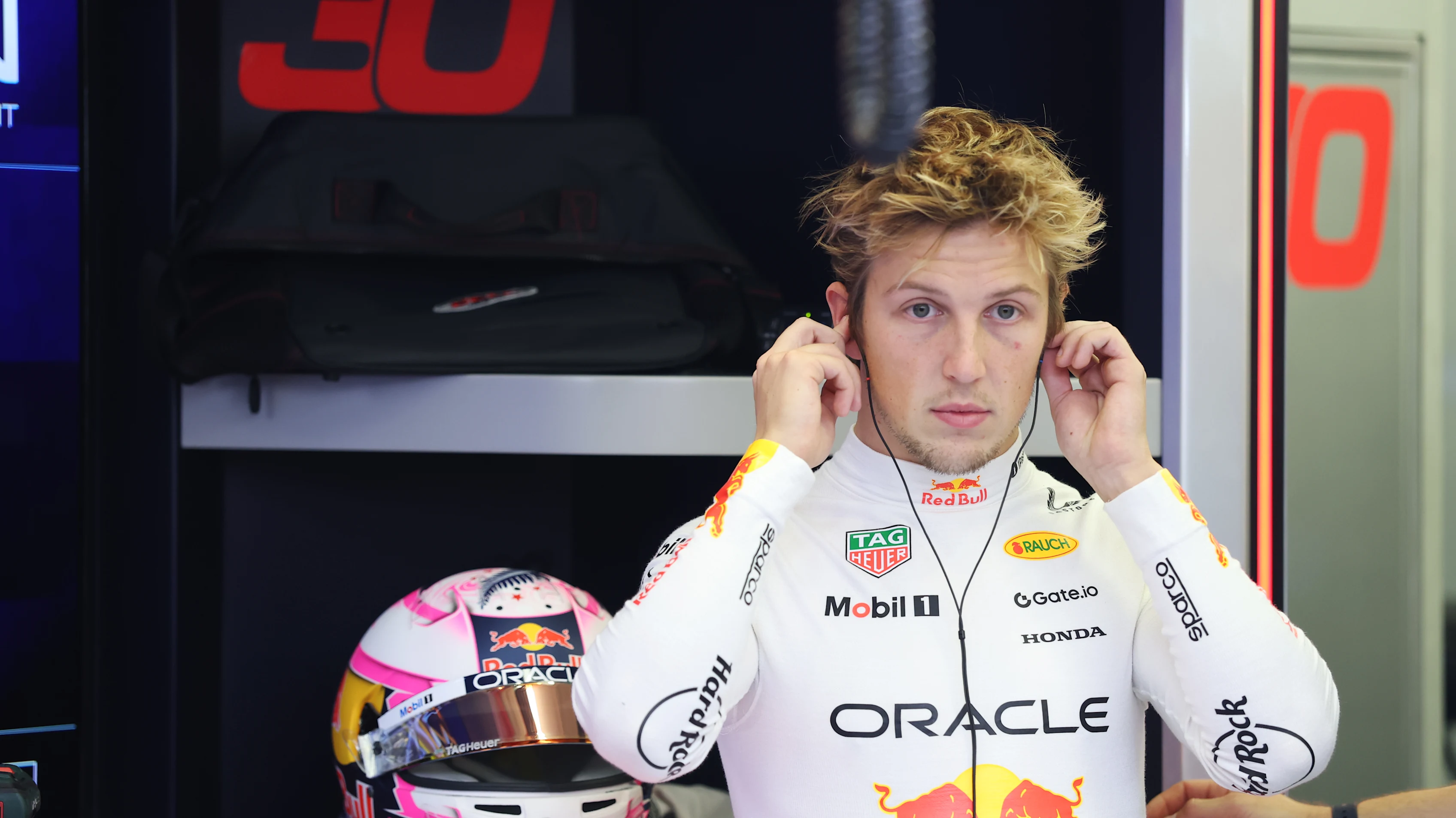 BAHRAIN, BAHRAIN - FEBRUARY 26: Liam Lawson of New Zealand and Oracle Red Bull Racing prepares to