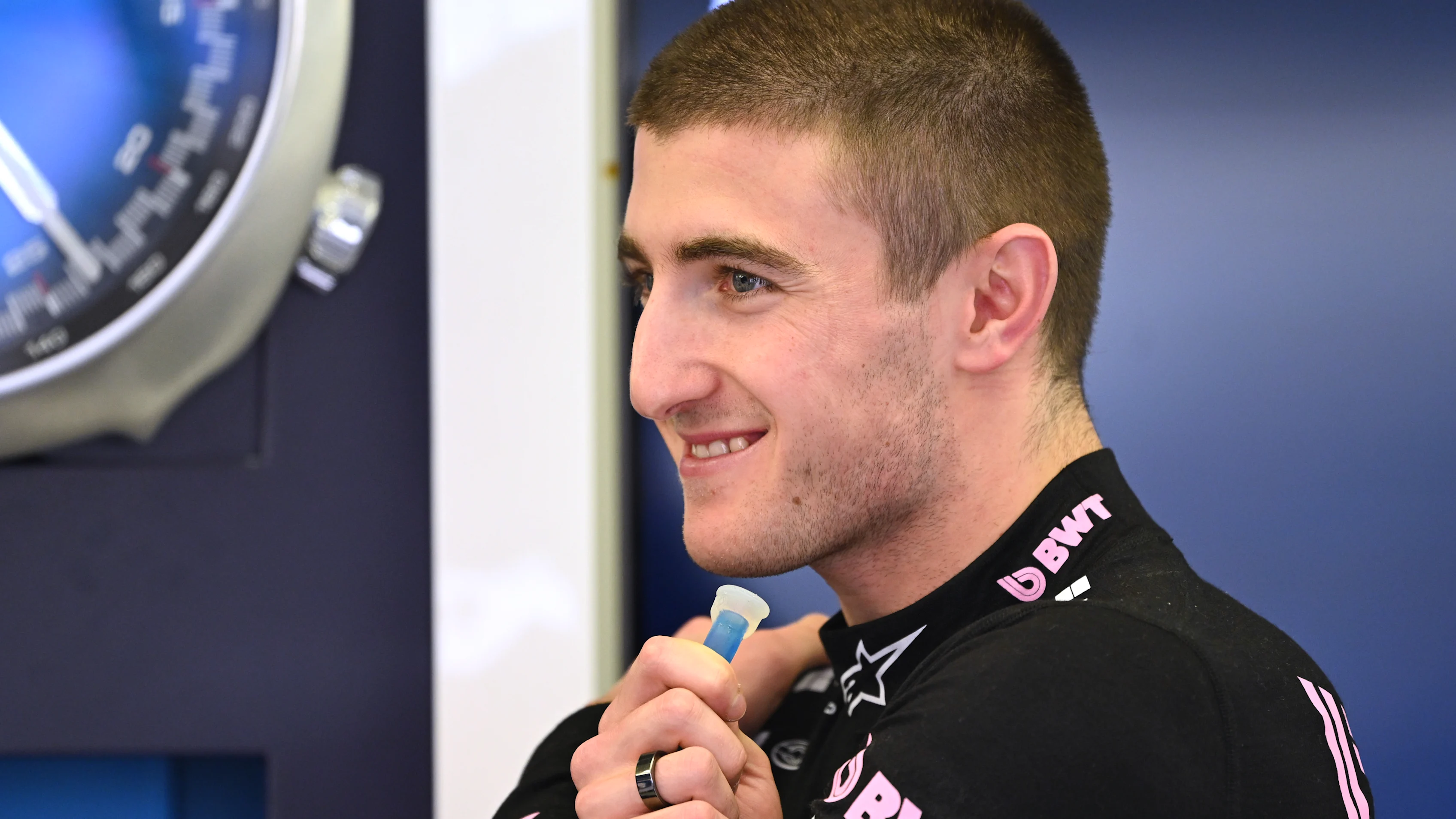 BAHRAIN, BAHRAIN - FEBRUARY 26: Jack Doohan of Australia driving the (7) Alpine F1 A525 Renault watches on in the garage
