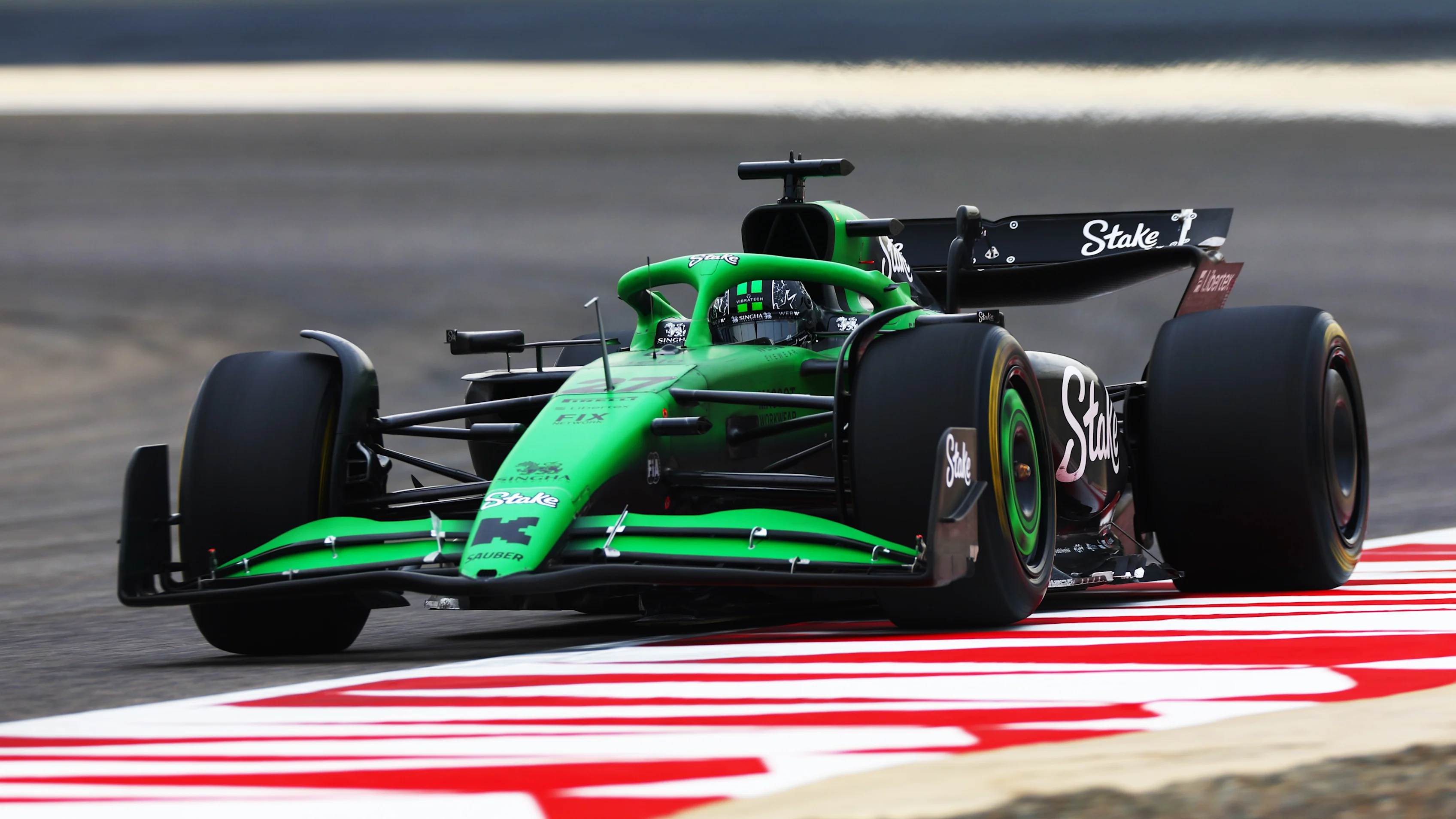 BAHRAIN, BAHRAIN - FEBRUARY 27: Nico Hulkenberg of Germany driving the (27) Kick Sauber C45 Ferrari