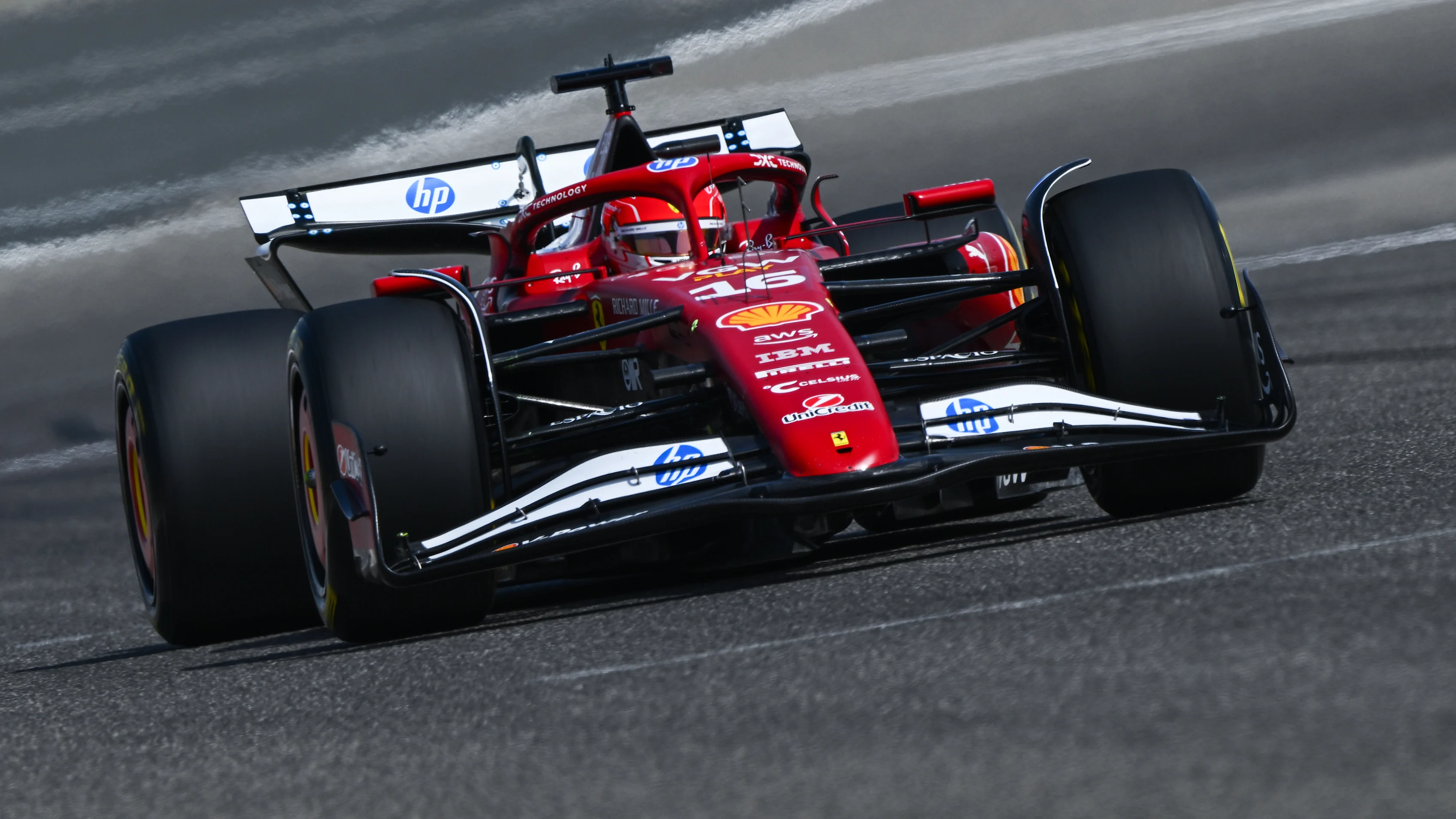 BAHRAIN, BAHRAIN - FEBRUARY 28: Charles Leclerc of Monaco driving the (16) Scuderia Ferrari SF-25