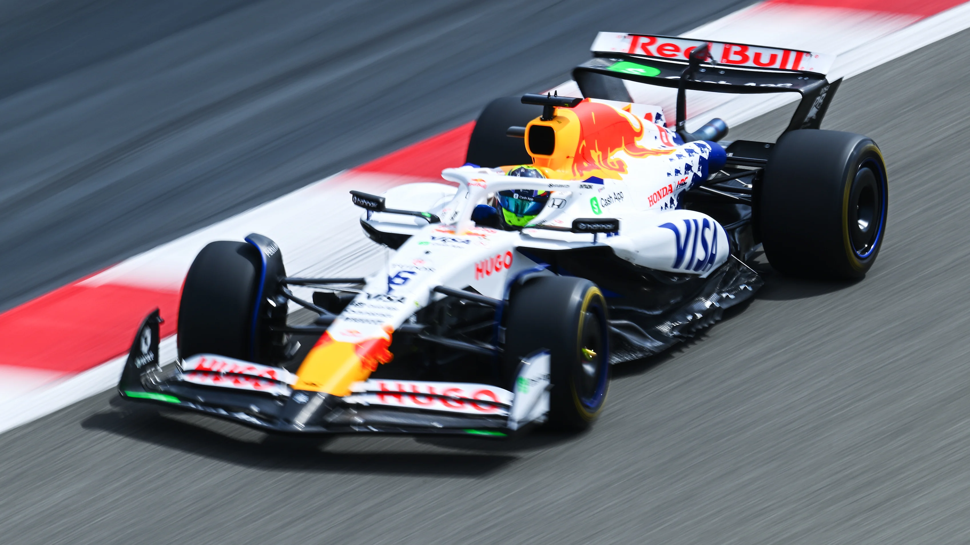 BAHRAIN, BAHRAIN - FEBRUARY 28: Isack Hadjar of France driving the (6) Visa Cash App Racing Bulls
