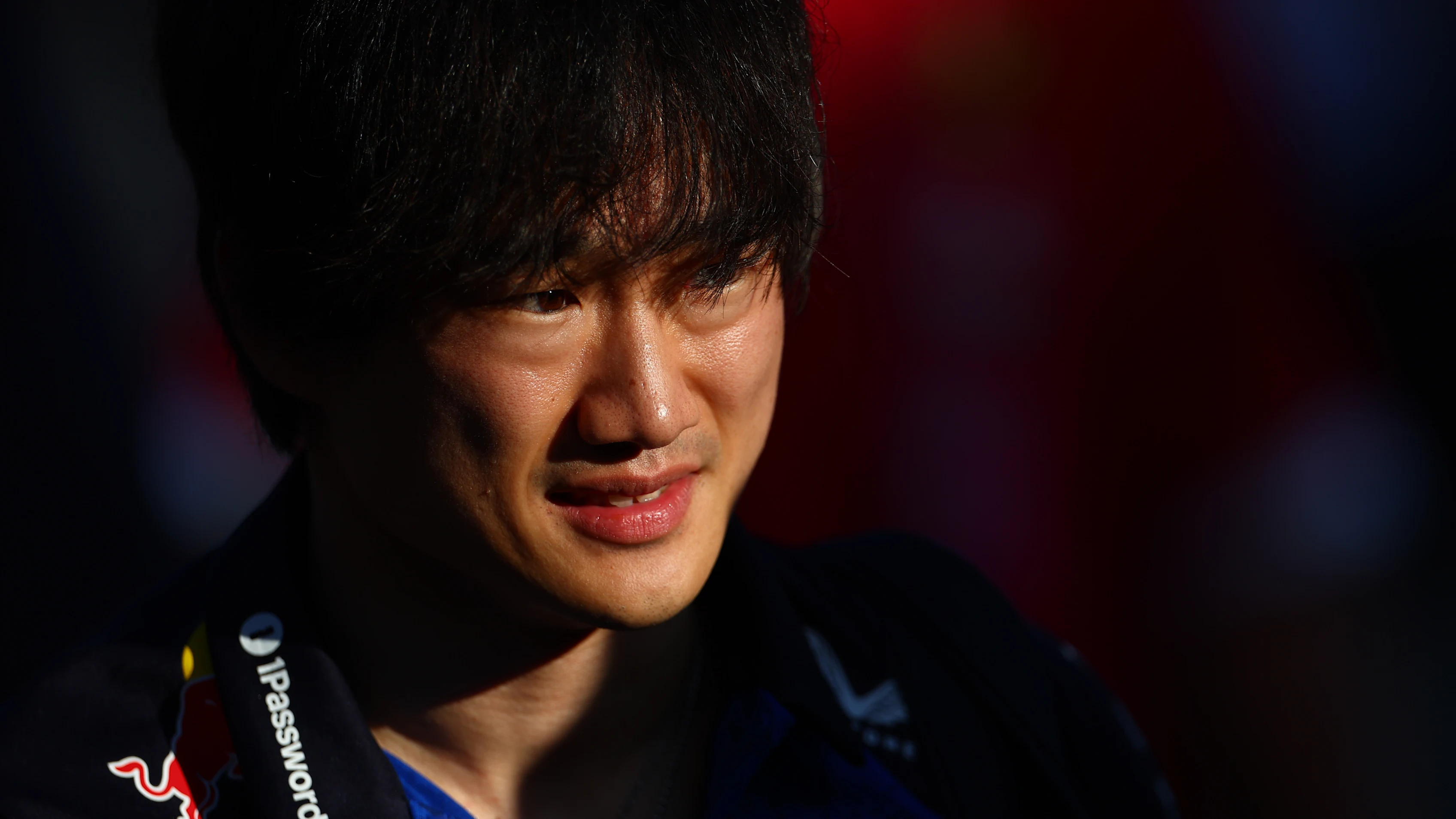 MELBOURNE, AUSTRALIA - MARCH 06: Yuki Tsunoda of Japan and Oracle Red Bull Racing looks on during
