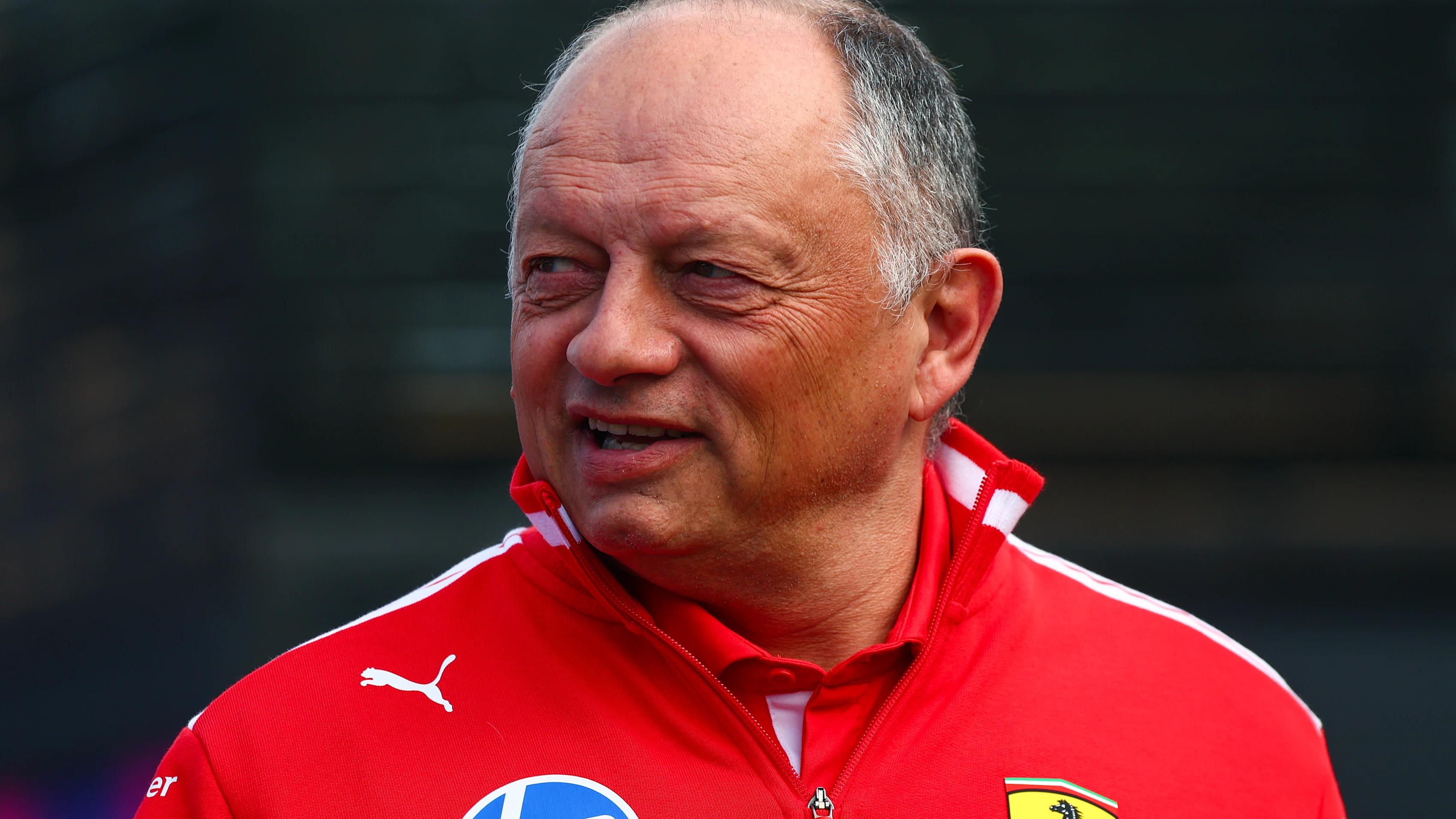 MELBOURNE, AUSTRALIA - MARCH 05: Frederic Vasseur, Team Principal of Scuderia Ferrari looks on