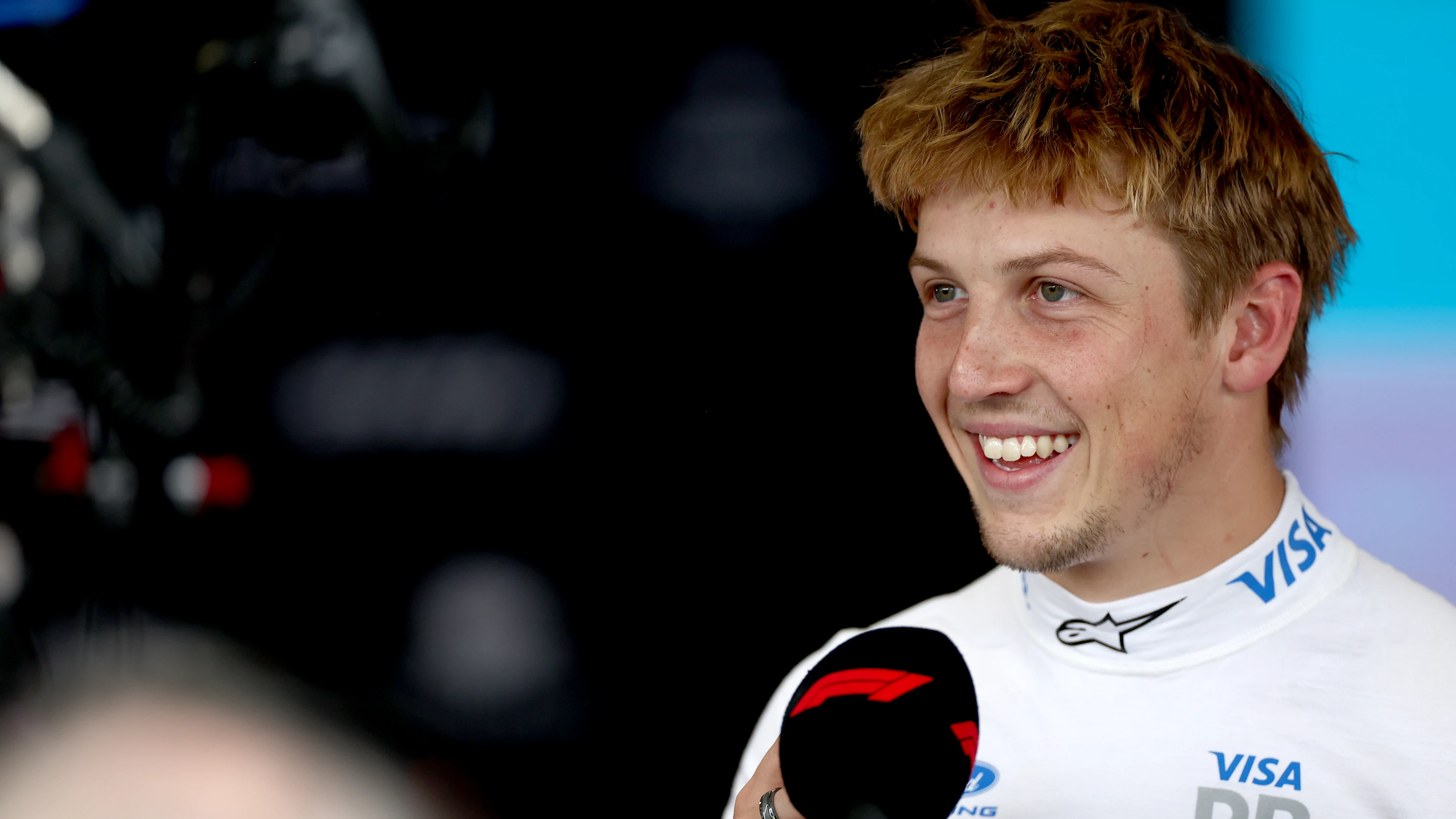 MELBOURNE, AUSTRALIA - MARCH 07: Eighth placed qualifier Liam Lawson of New Zealand and Visa Cash