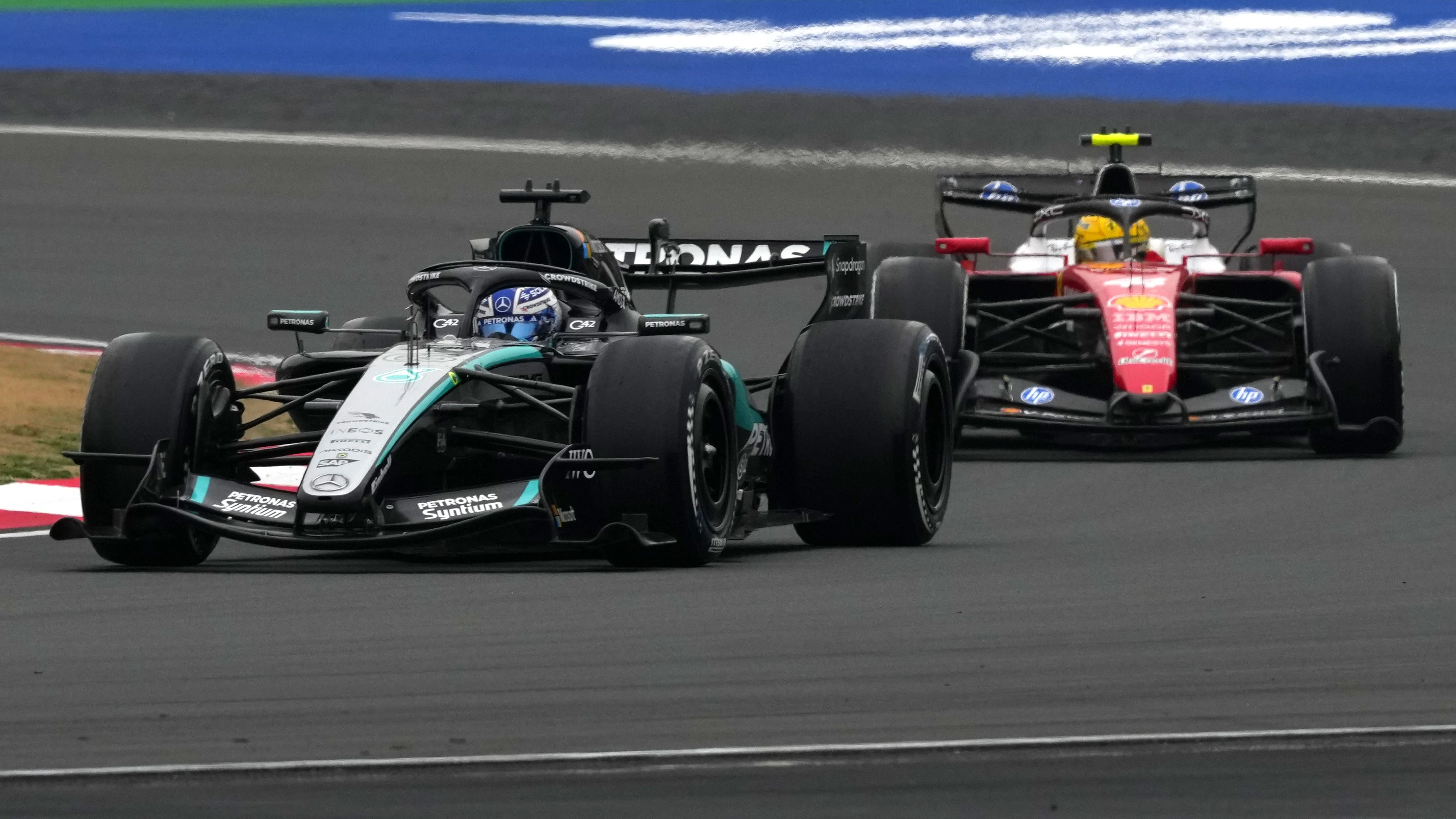 SHANGHAI, CHINA - MARCH 15: George Russell of Great Britain driving the (63) Mercedes AMG Petronas