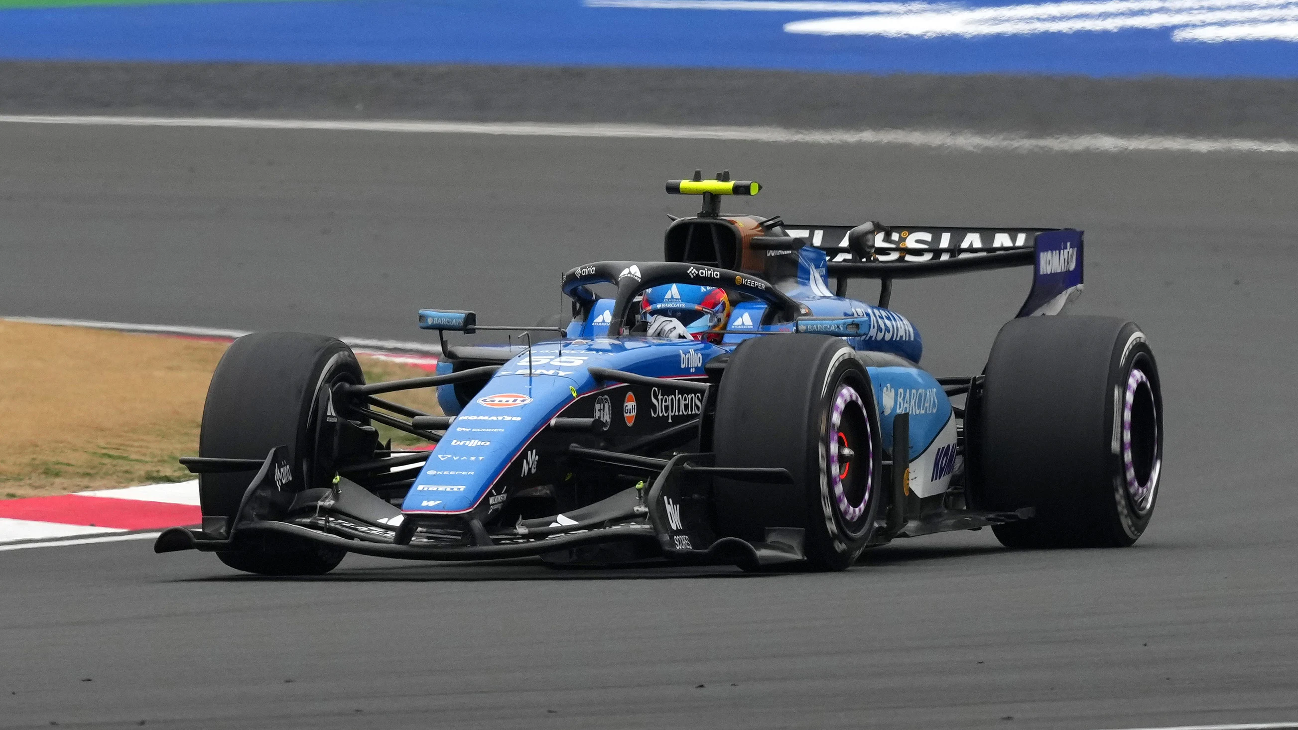 SHANGHAI, CHINA - MARCH 15: Carlos Sainz of Spain driving the (55) Williams FW48 Mercedes on track