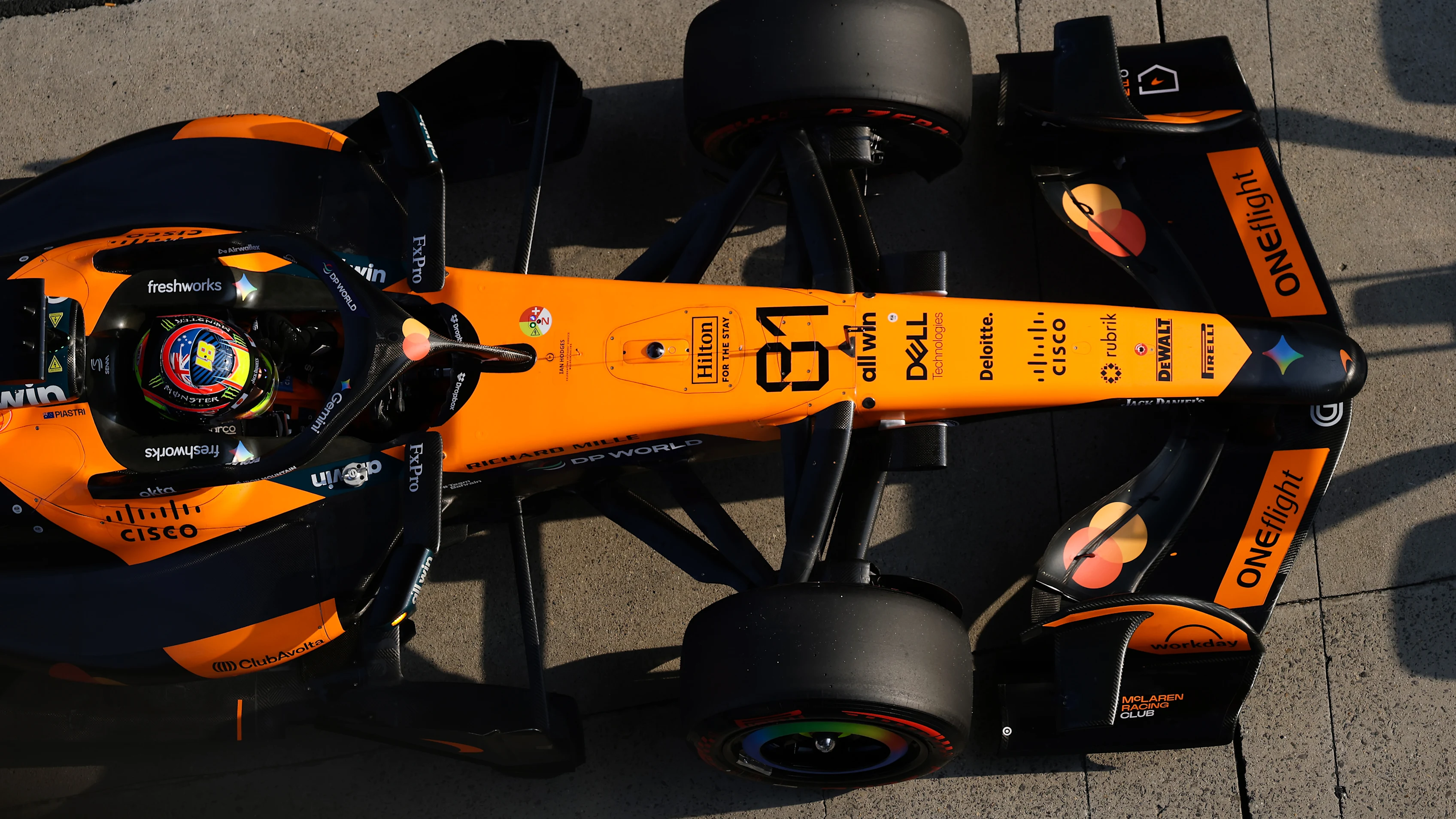 SHANGHAI, CHINA - MARCH 13: Fifth placed qualifier Oscar Piastri of Australia and McLaren arrives