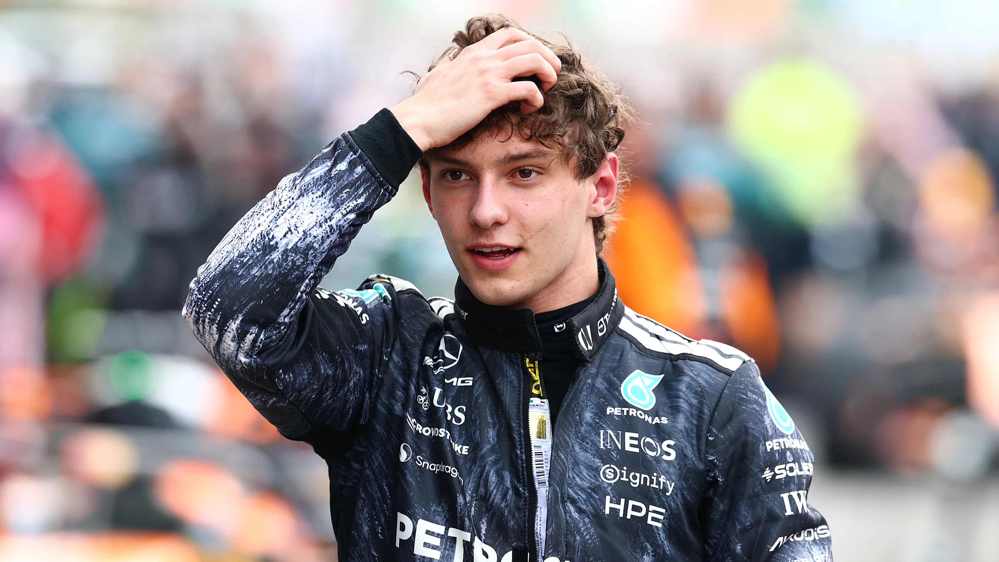 SUZUKA, JAPAN - MARCH 29: Race winner Andrea Kimi Antonelli of Italy and Mercedes AMG Petronas F1