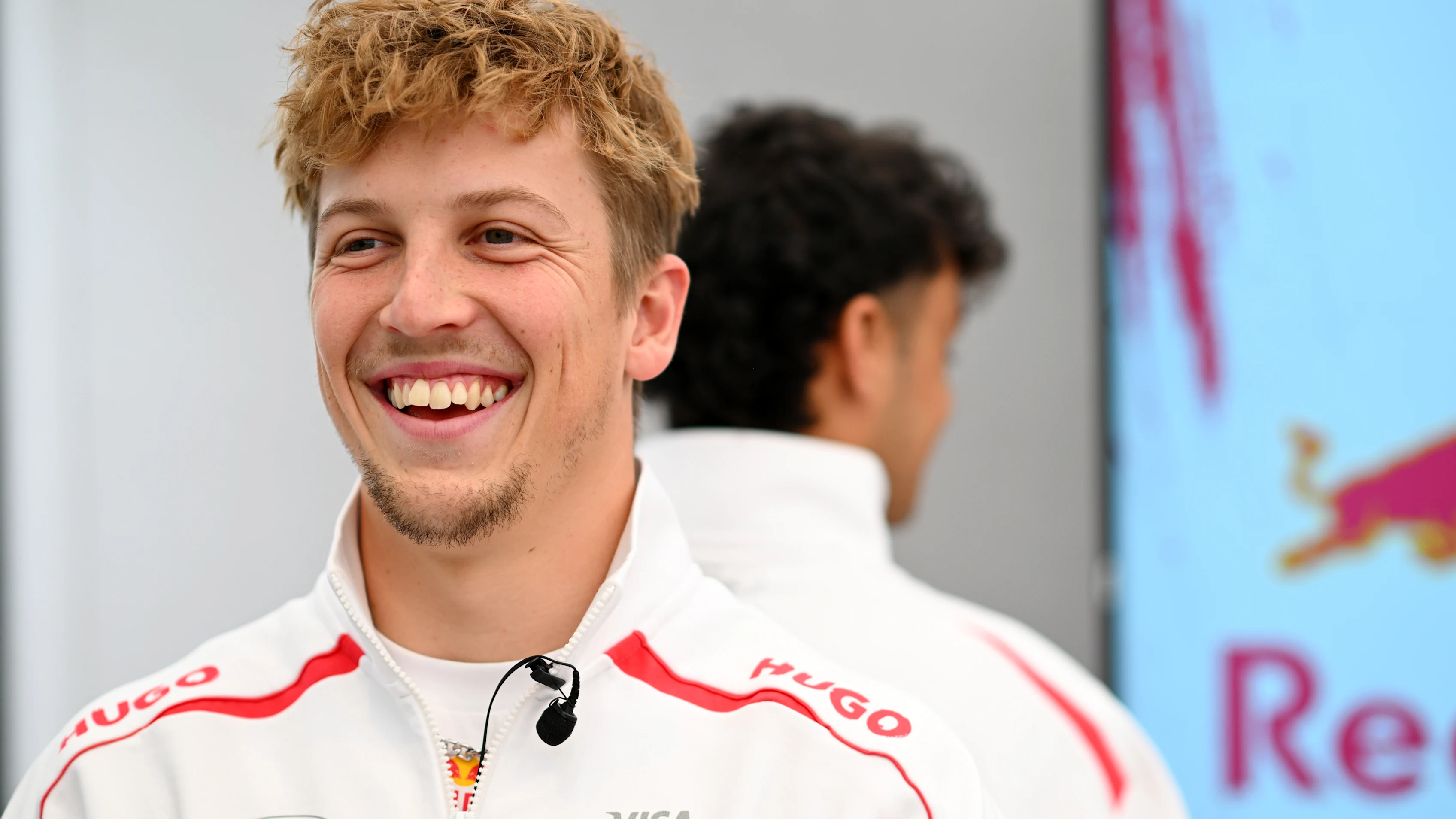 SUZUKA, JAPAN - MARCH 26: Liam Lawson of New Zealand and Visa Cash App Racing Bulls looks on during