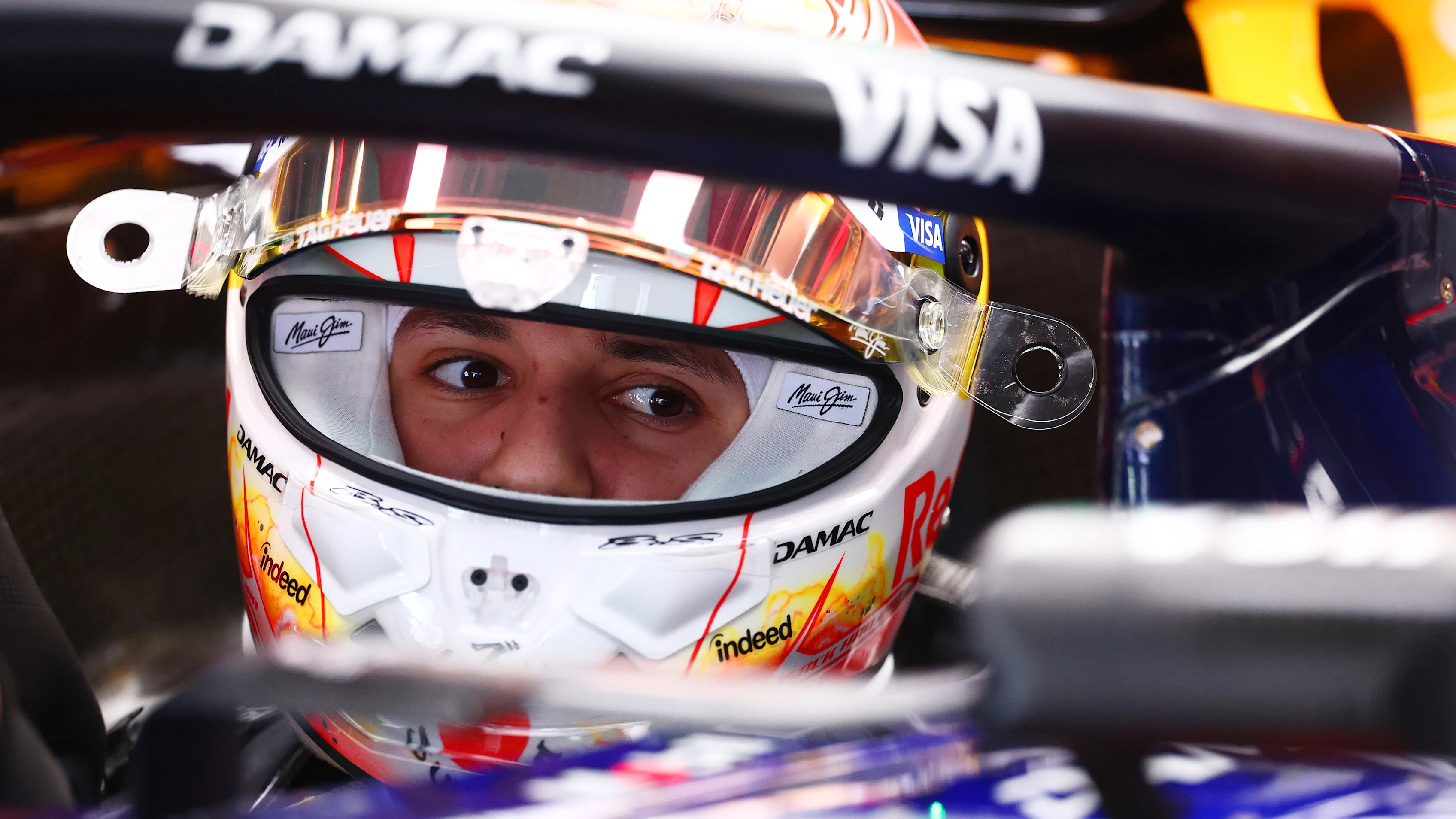SUZUKA, JAPAN - MARCH 28: Isack Hadjar of France and Oracle Red Bull Racing prepares to drive