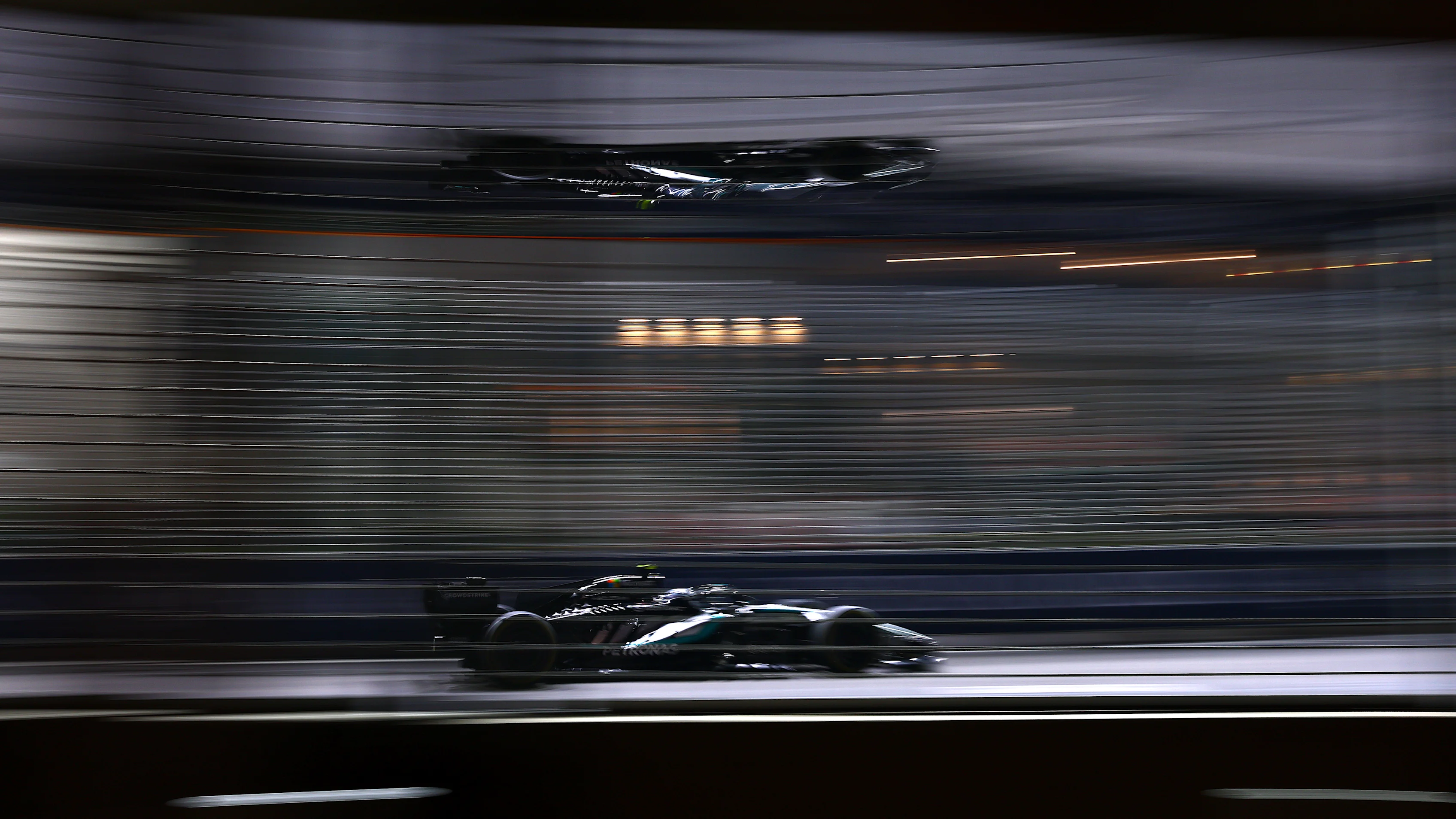 SINGAPORE, SINGAPORE - OCTOBER 11: Andrea Kimi Antonelli of Italy driving the (12) Mercedes AMG