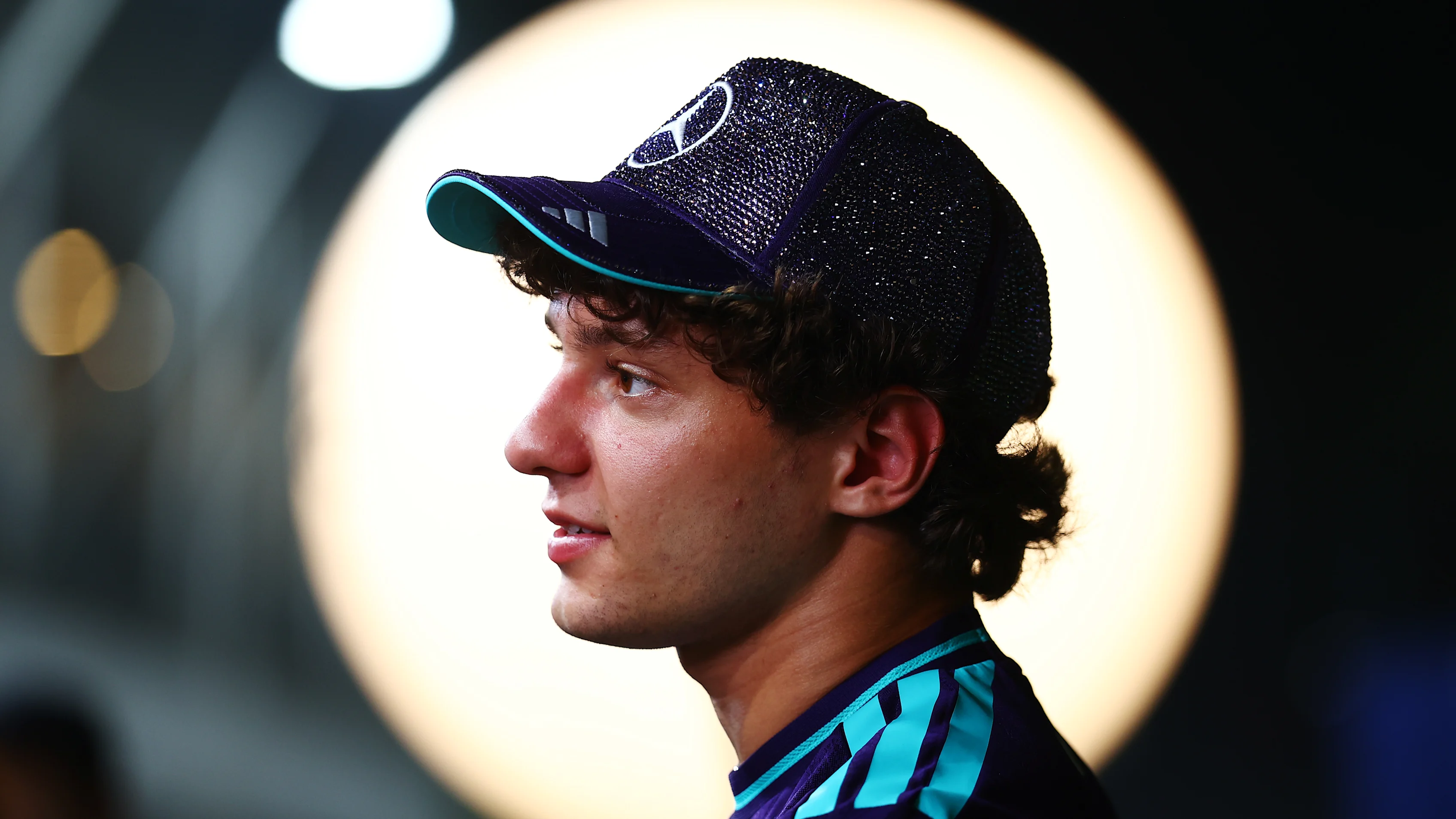 SINGAPORE, SINGAPORE - OCTOBER 08: Andrea Kimi Antonelli of Italy and Mercedes AMG Petronas F1 Team