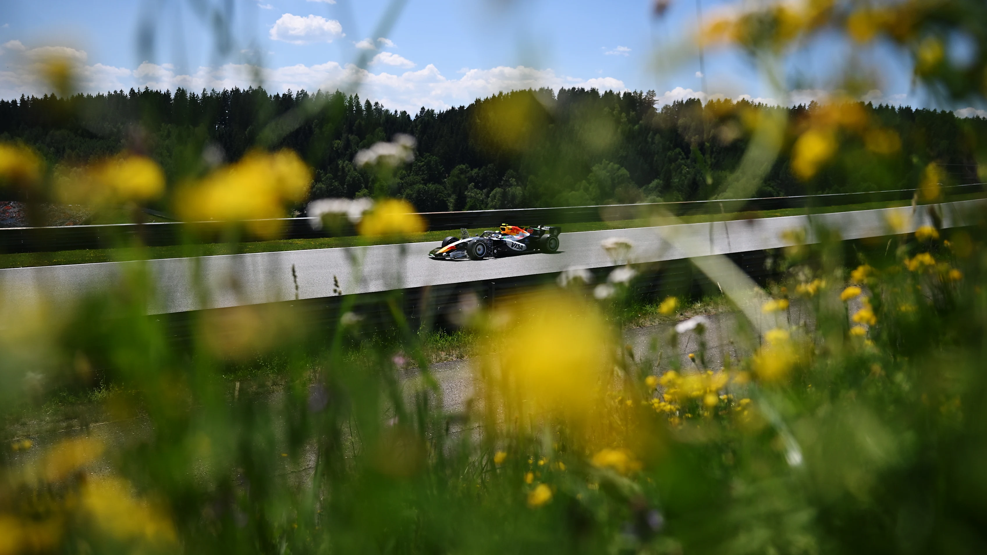 SPIELBERG, AUSTRIA - JUNE 26: Ayumu Iwasa of Japan driving the (90) Visa Cash App Racing Bulls