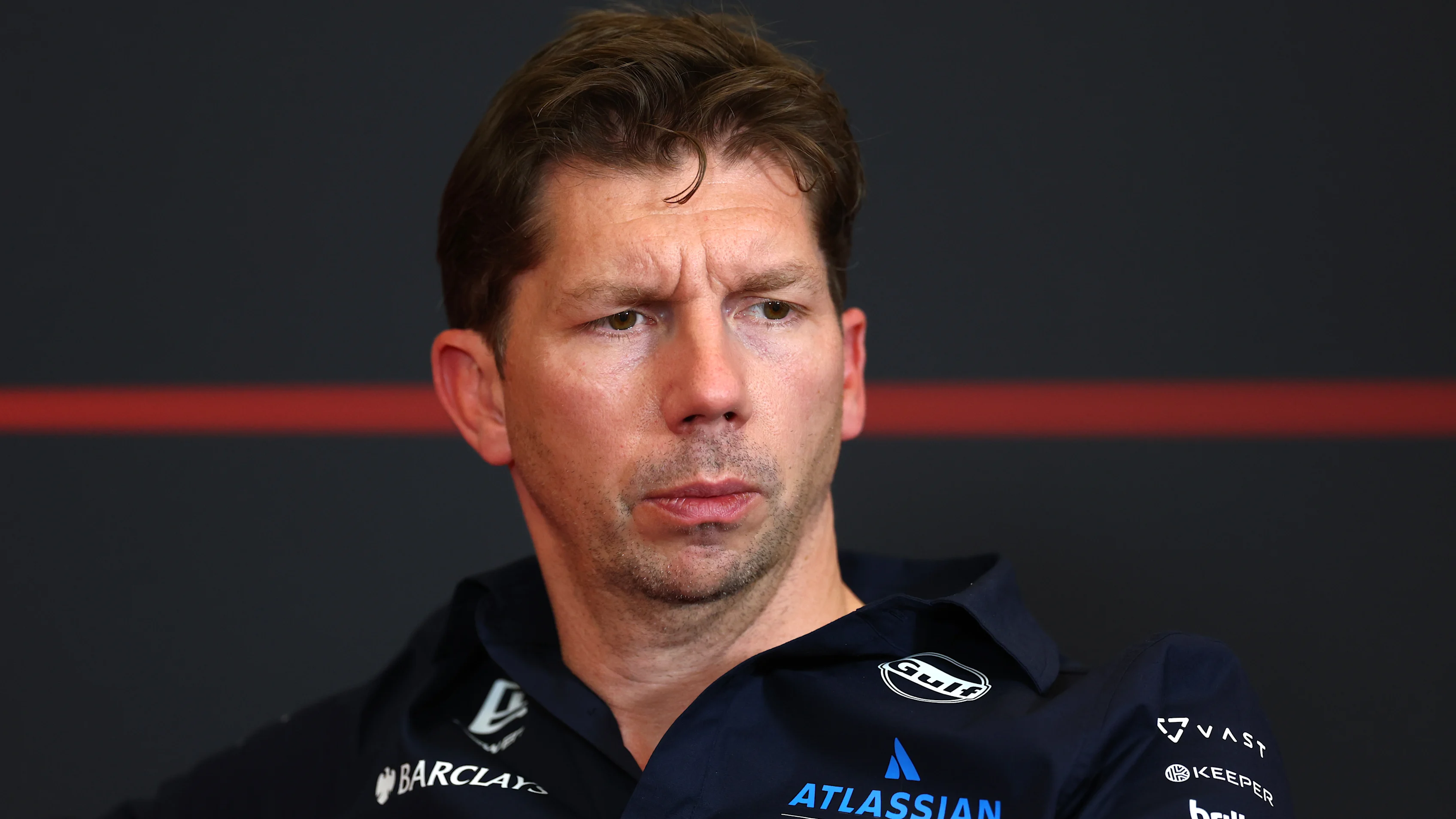 SPIELBERG, AUSTRIA - JUNE 26: James Vowles, Team Principal of Williams in the Team Principals Press