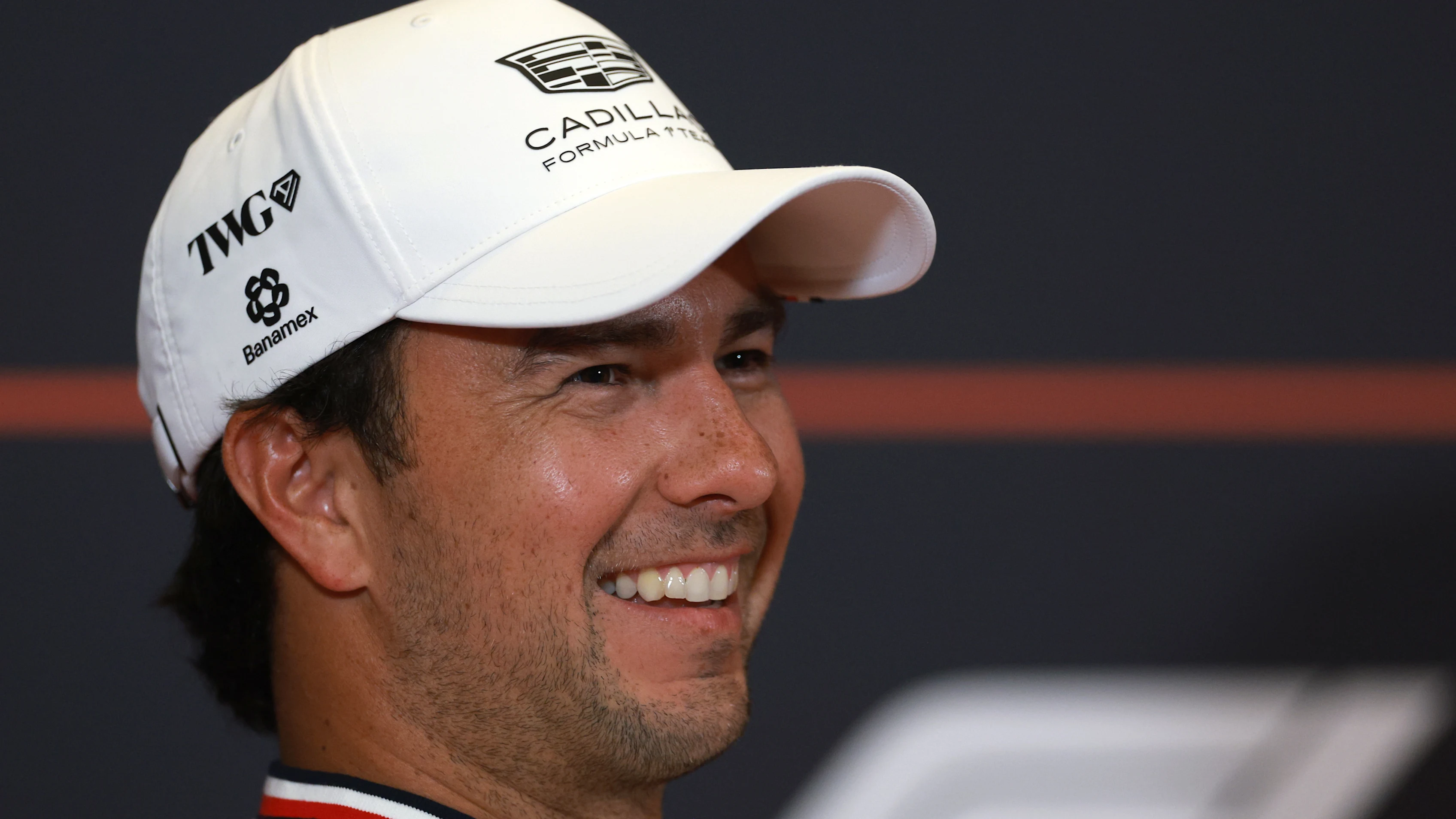 BAKU, AZERBAIJAN - SEPTEMBER 23: Sergio Perez of Mexico and Cadillac F1 Team looks on in the