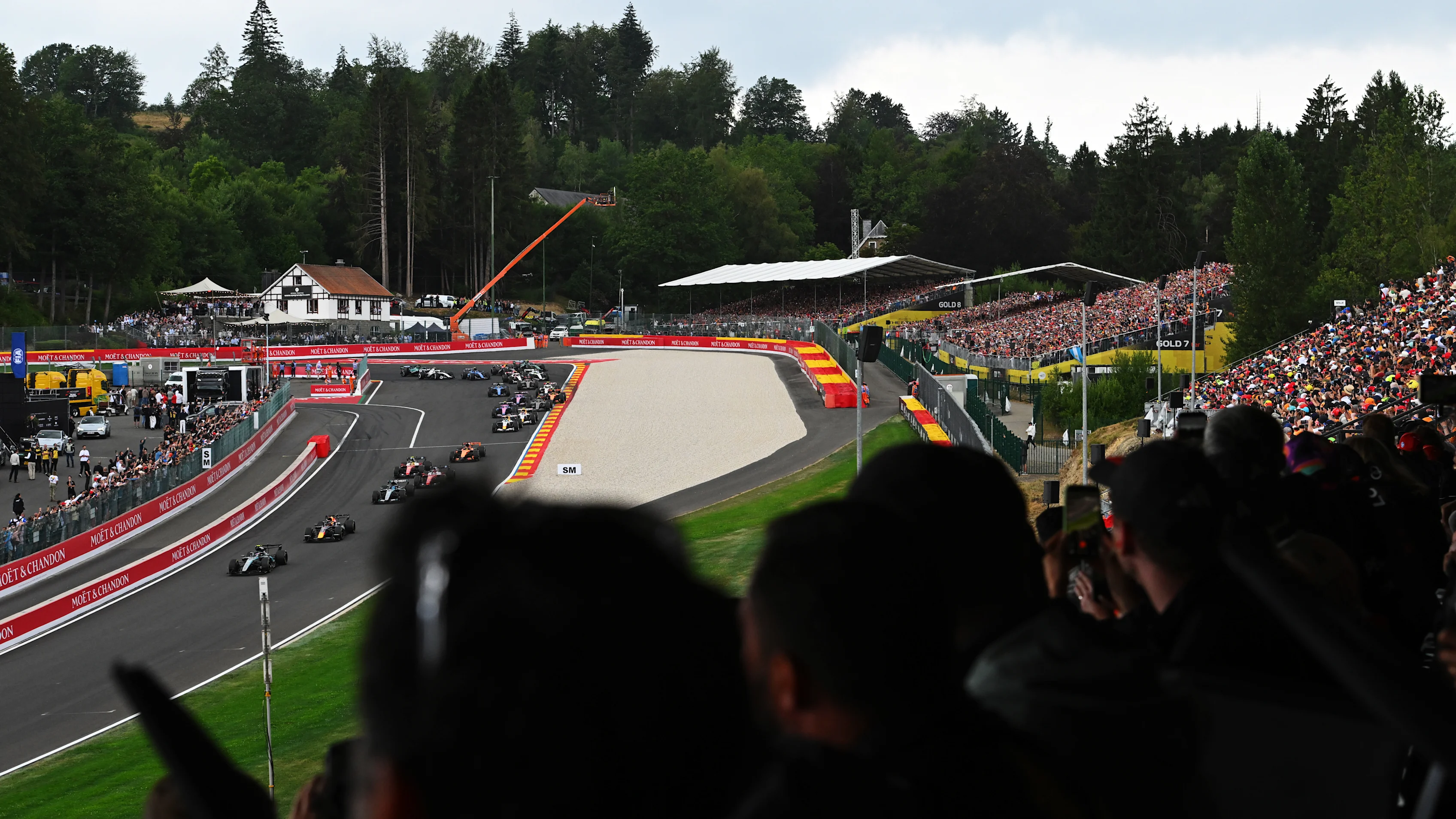 SPA, BELGIUM - JULY 19: Andrea Kimi Antonelli of Italy driving the (12) Mercedes AMG Petronas F1