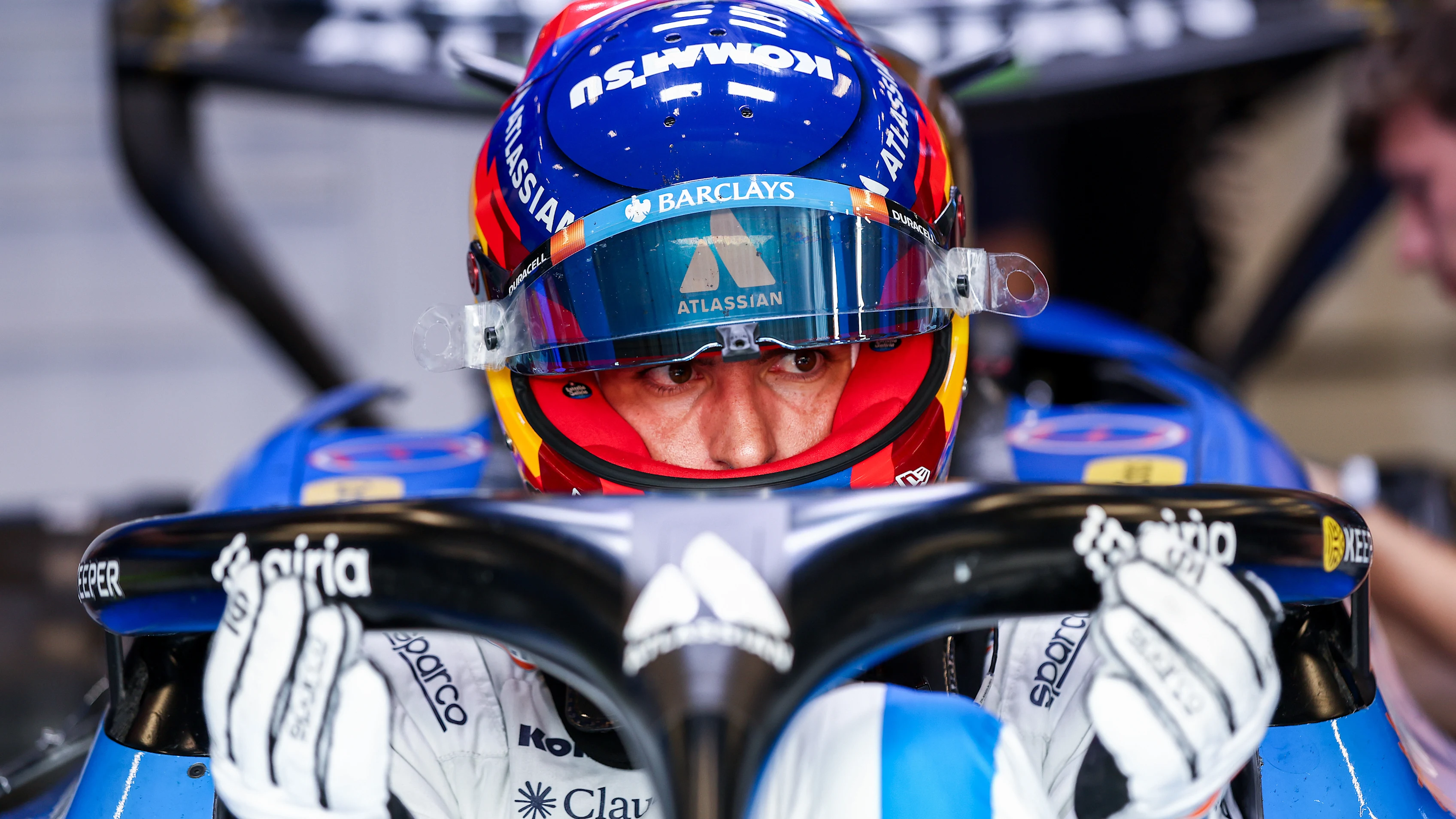 SPA, BELGIUM - JULY 17: Carlos Sainz of Spain and Williams prepares to drive during practice ahead