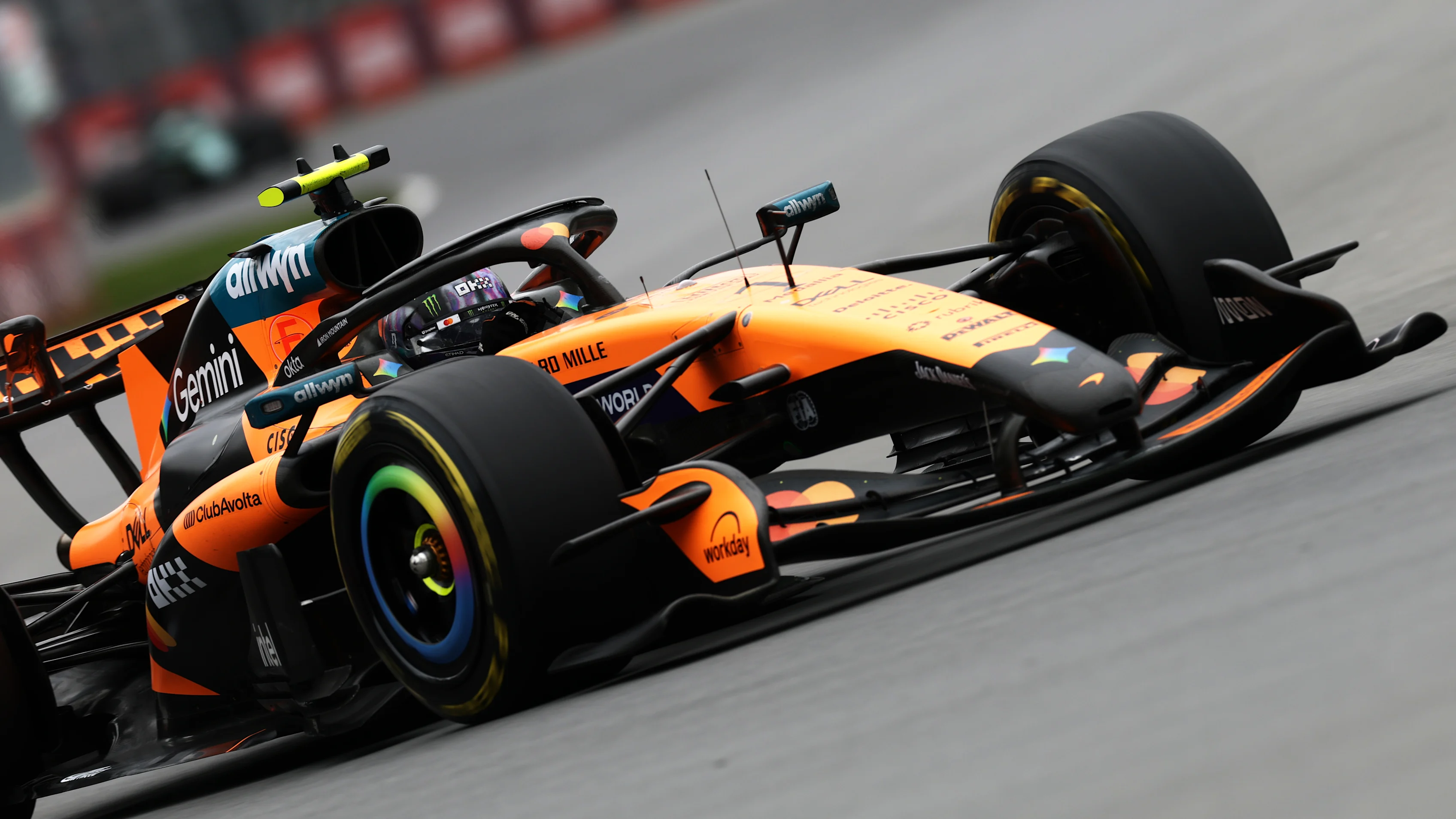 MONTREAL, QUEBEC - MAY 24: Lando Norris of Great Britain driving the (1) McLaren MCL40 Mercedes on