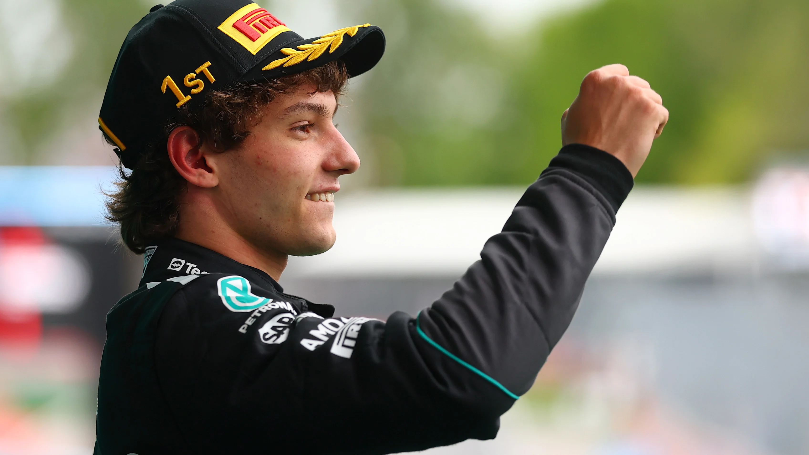 MONTREAL, QUEBEC - MAY 24: Race winner Andrea Kimi Antonelli of Italy and Mercedes AMG Petronas F1