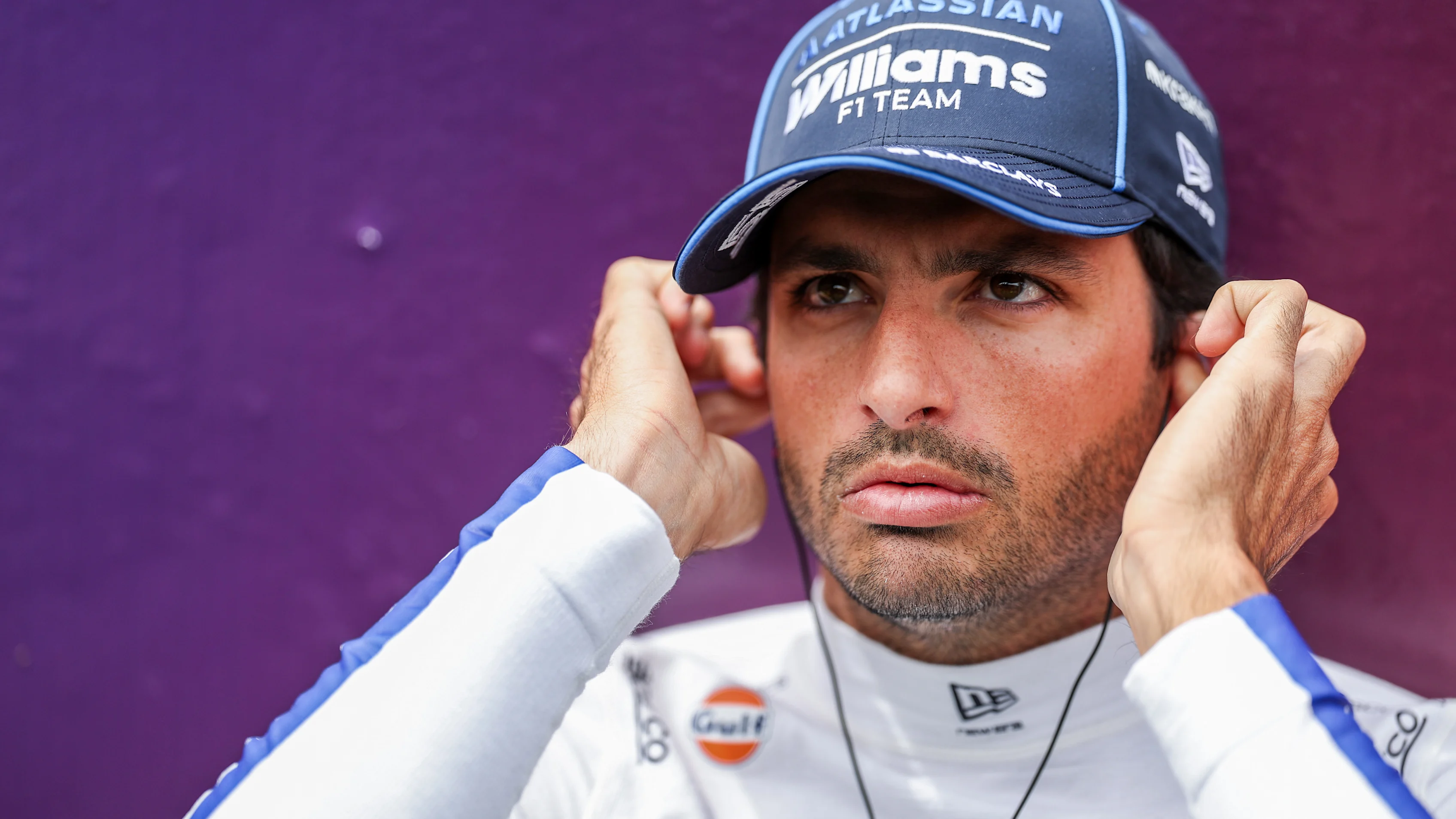 MONTREAL, QUEBEC - MAY 23: Carlos Sainz of Spain and Williams prepares to drive on the grid during the Sprint ahead of the F1 Grand Prix of Canada at Circuit Gilles-Villeneuve on May 23, 2026 in Montreal, Quebec. (Photo by Peter Fox/Getty Images)