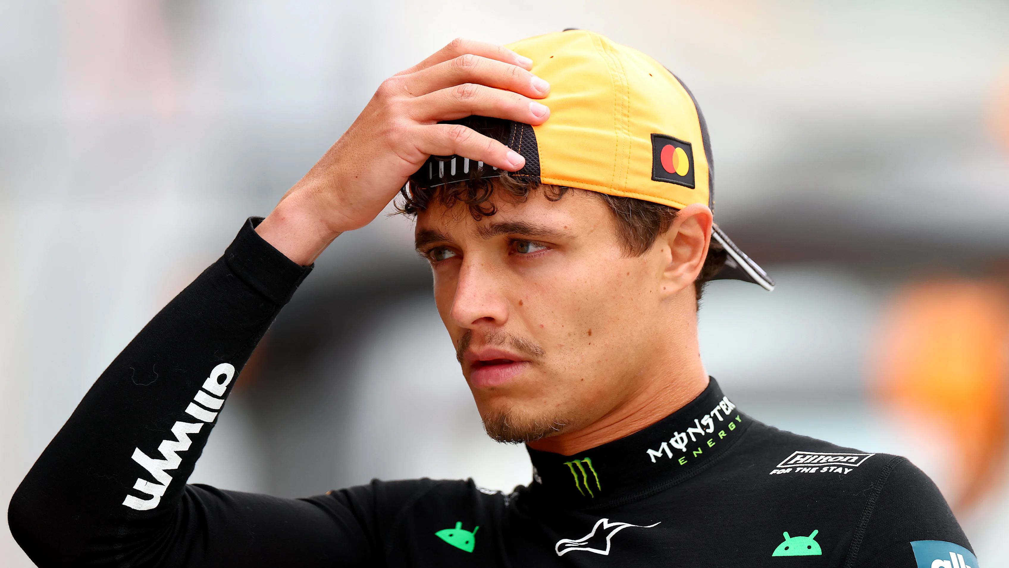 MONTREAL, QUEBEC - MAY 23: Lando Norris of Great Britain and McLaren looks on during qualifying