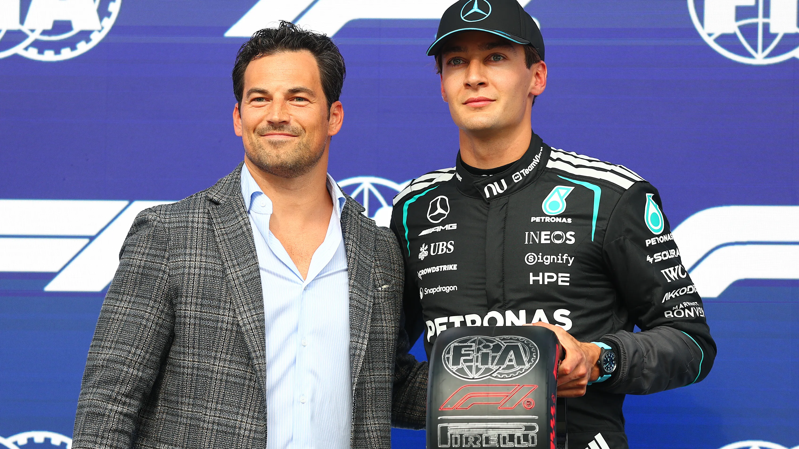 MONTREAL, QUEBEC - MAY 23: George Russell of Great Britain driving the (63) Mercedes AMG Petronas