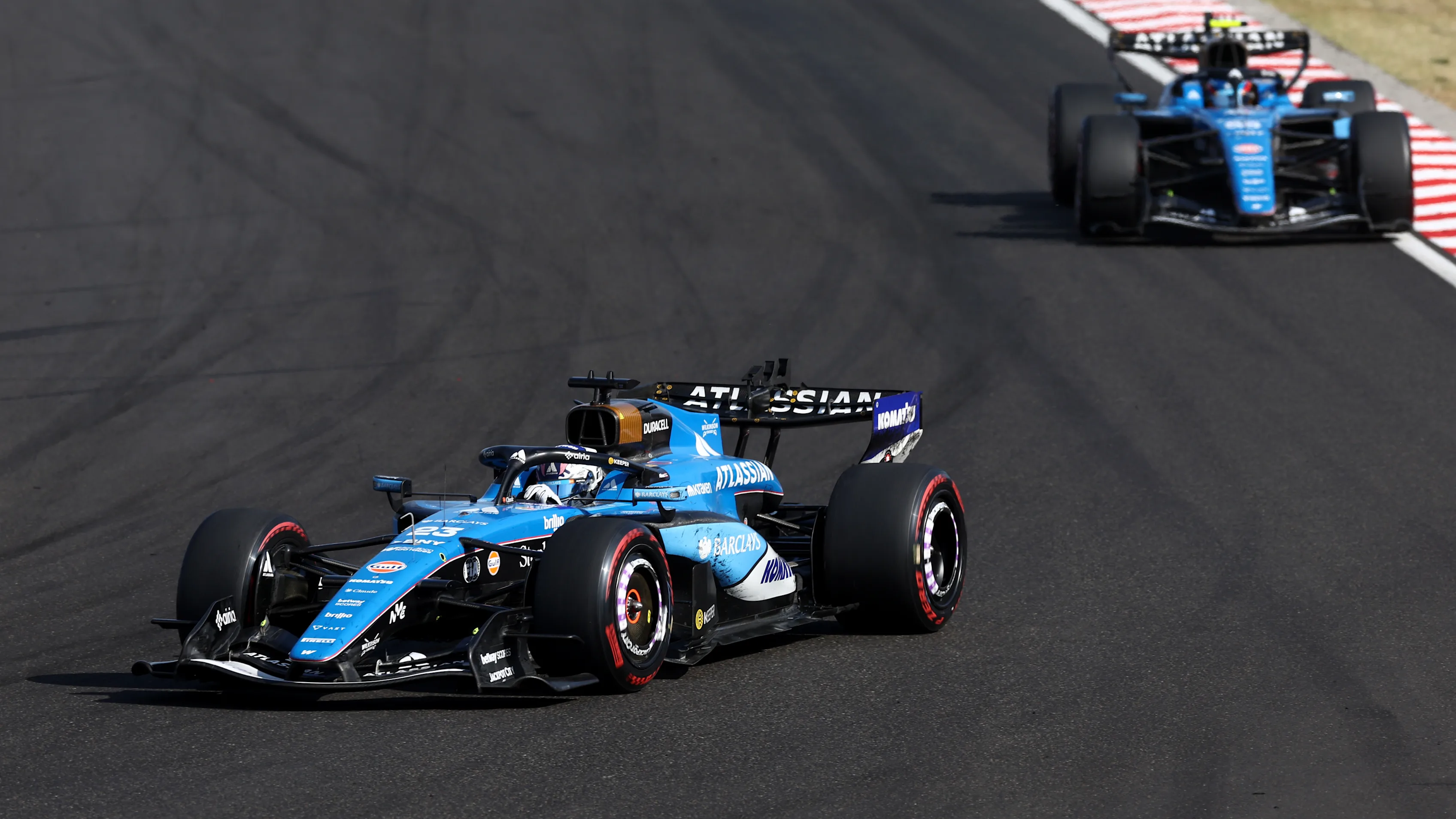 BUDAPEST, HUNGARY - JULY 26: Alexander Albon of Thailand driving the (23) Williams FW48 Mercedes