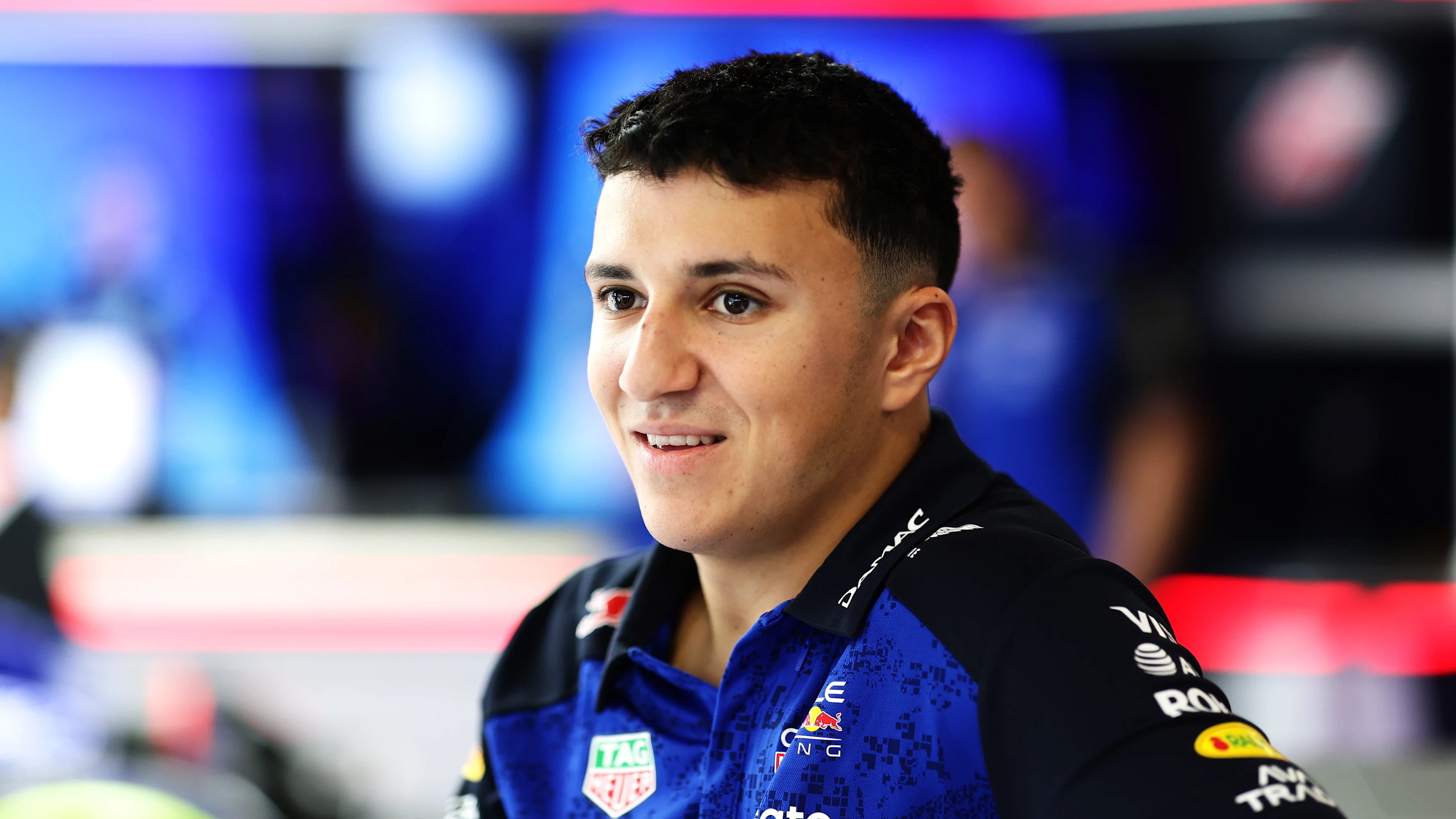 BUDAPEST, HUNGARY - JULY 23: Isack Hadjar of France and Oracle Red Bull Racing looks on in the