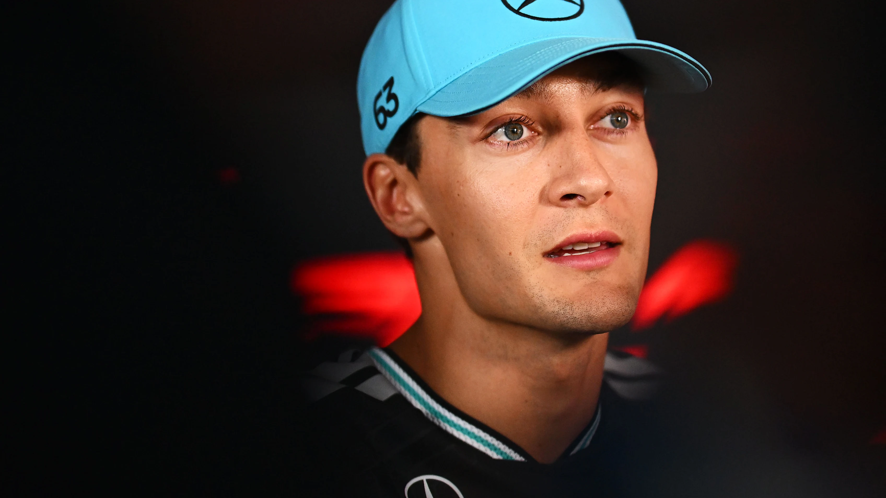 BUDAPEST, HUNGARY - JULY 23: George Russell of Great Britain and Mercedes AMG Petronas F1 Team is