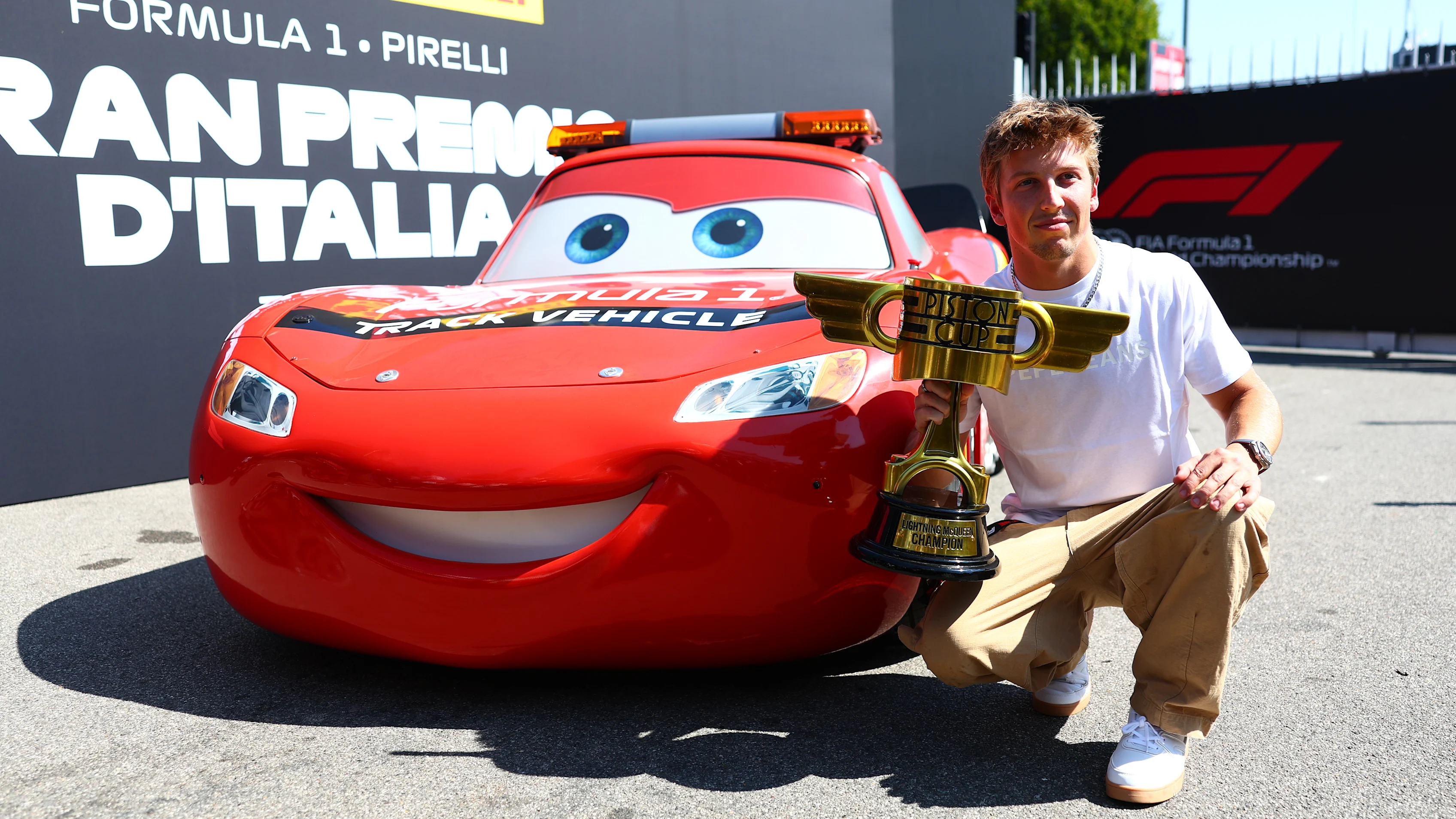 MONZA, ITALY - SEPTEMBER 03: Liam Lawson of New Zealand and Oracle Red Bull Racing poses for a