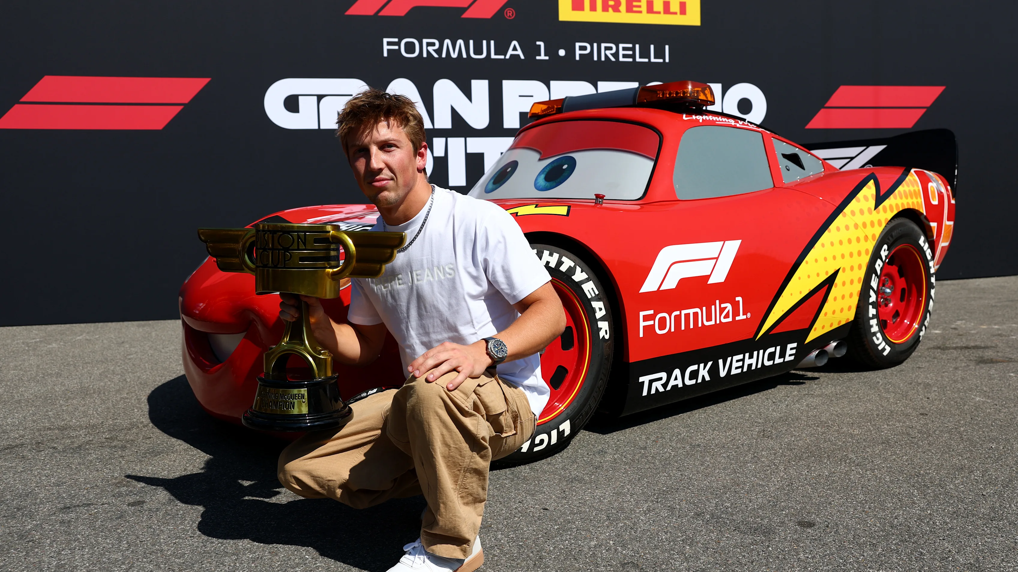 MONZA, ITALY - SEPTEMBER 03: Liam Lawson of New Zealand and Oracle Red Bull Racing poses for a