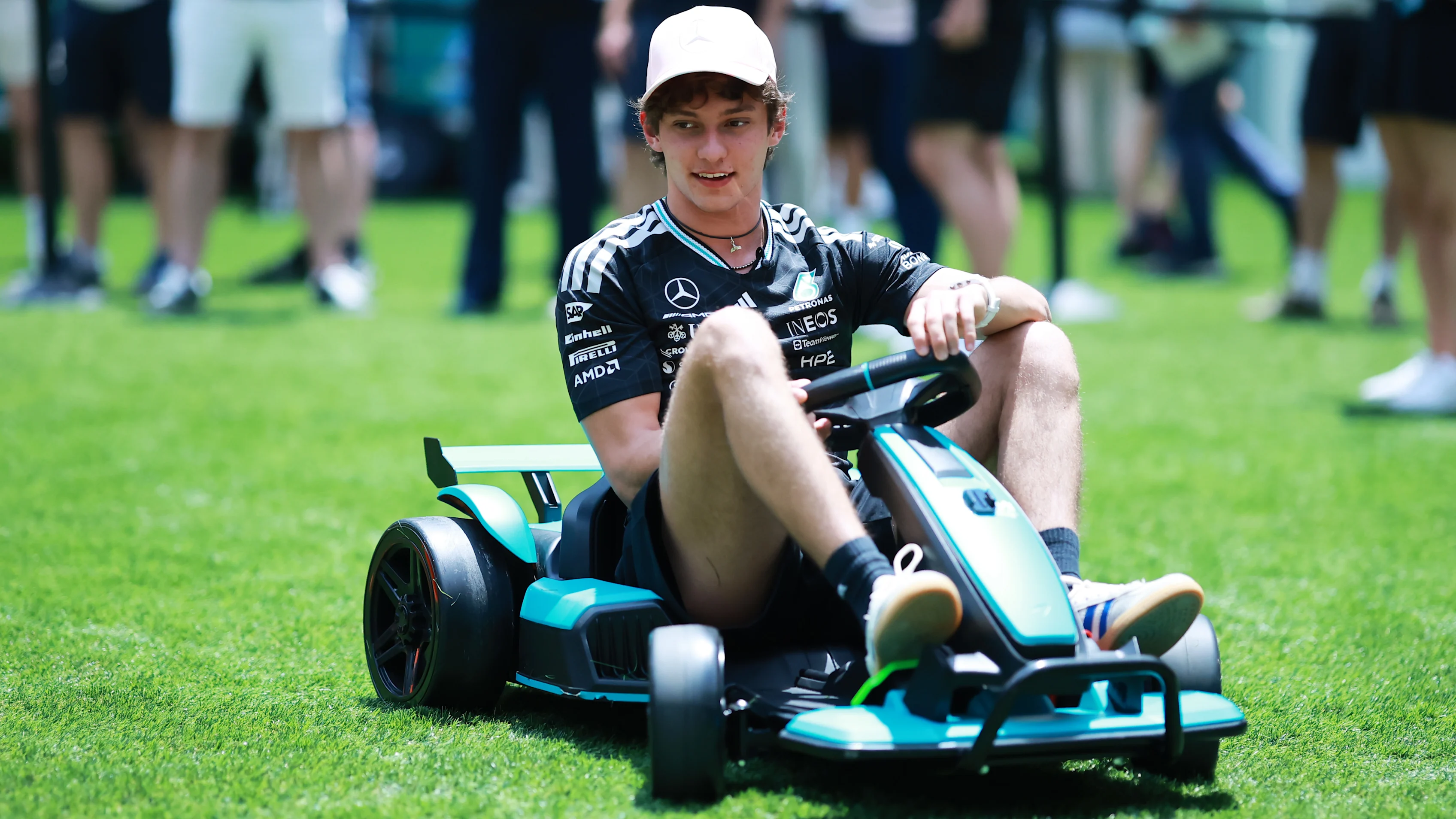 MIAMI, FLORIDA - APRIL 30: Andrea Kimi Antonelli of Italy and Mercedes AMG Petronas F1 Team drives