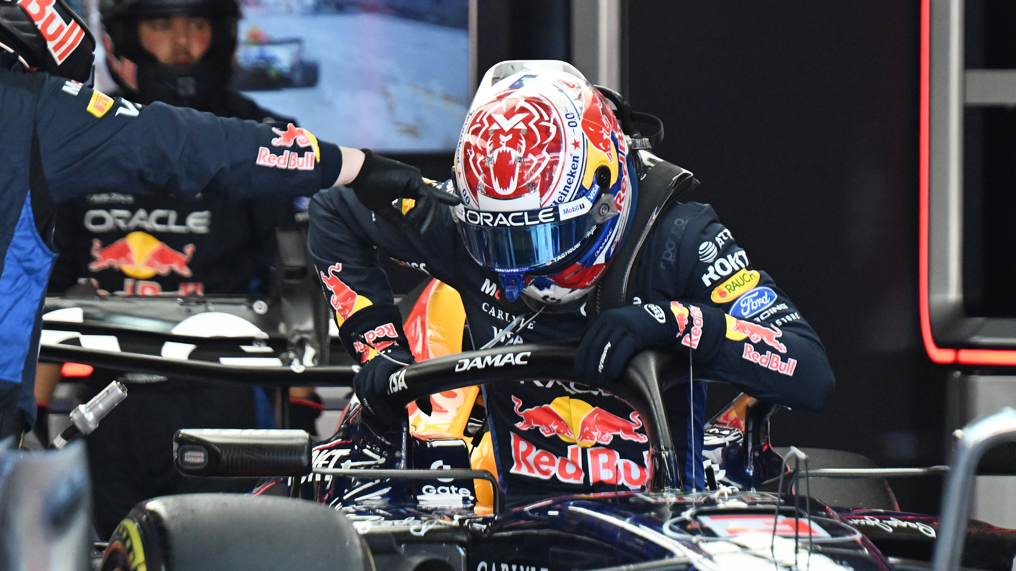 MONTE-CARLO, MONACO - JUNE 07: Max Verstappen of the Netherlands and Oracle Red Bull Racing retires
