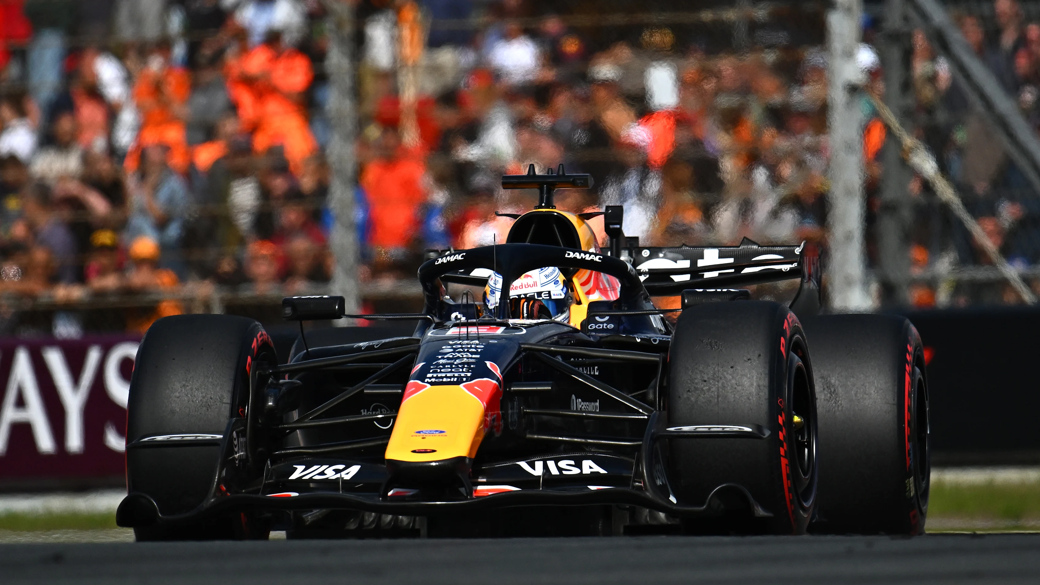 ZANDVOORT, NETHERLANDS - AUGUST 22: Max Verstappen of the Netherlands driving the (3) Oracle Red