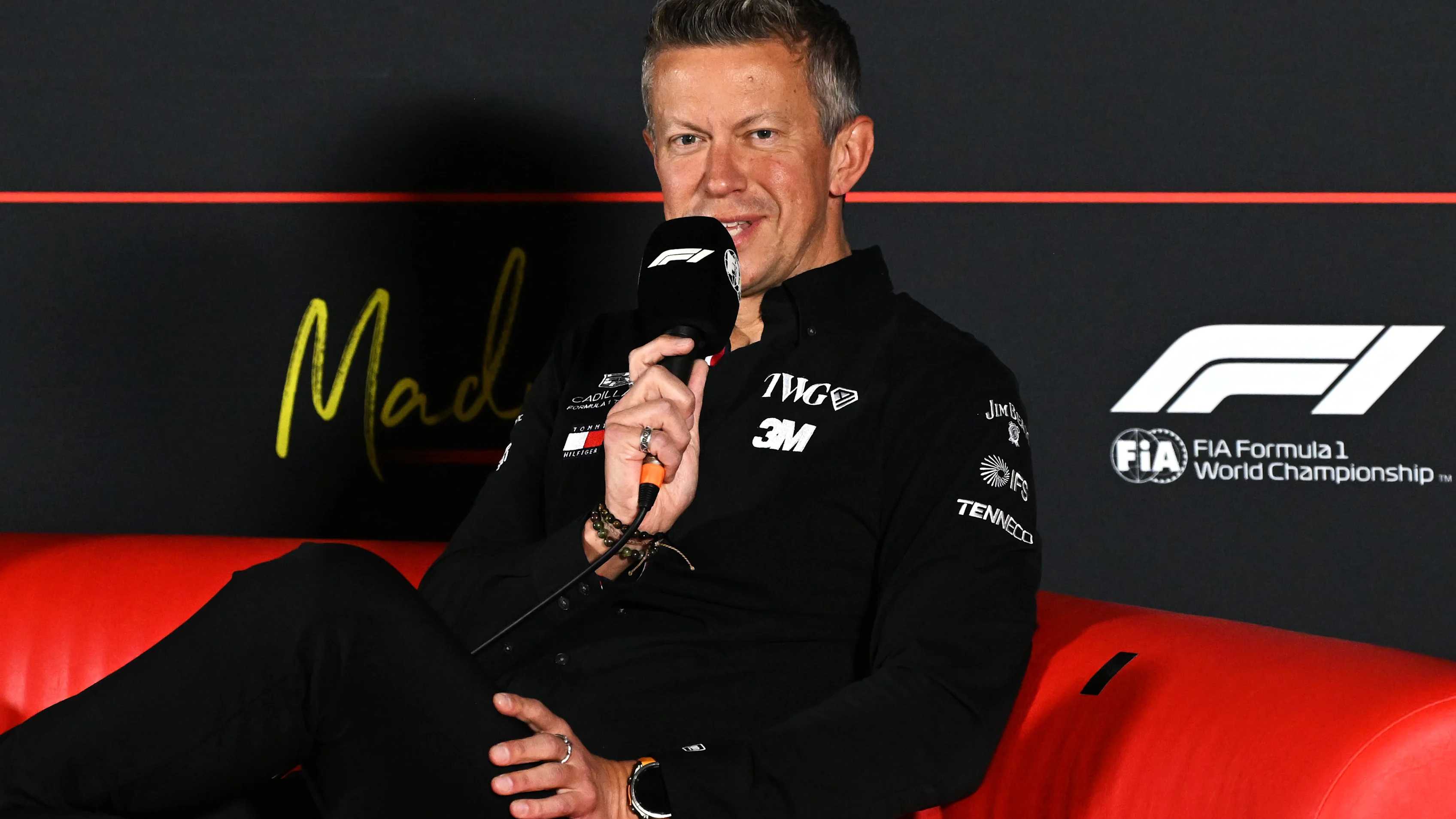 MADRID, SPAIN - SEPTEMBER 11: Marcin Budkowski, Team Principal of Cadillac F1 Team in the Team