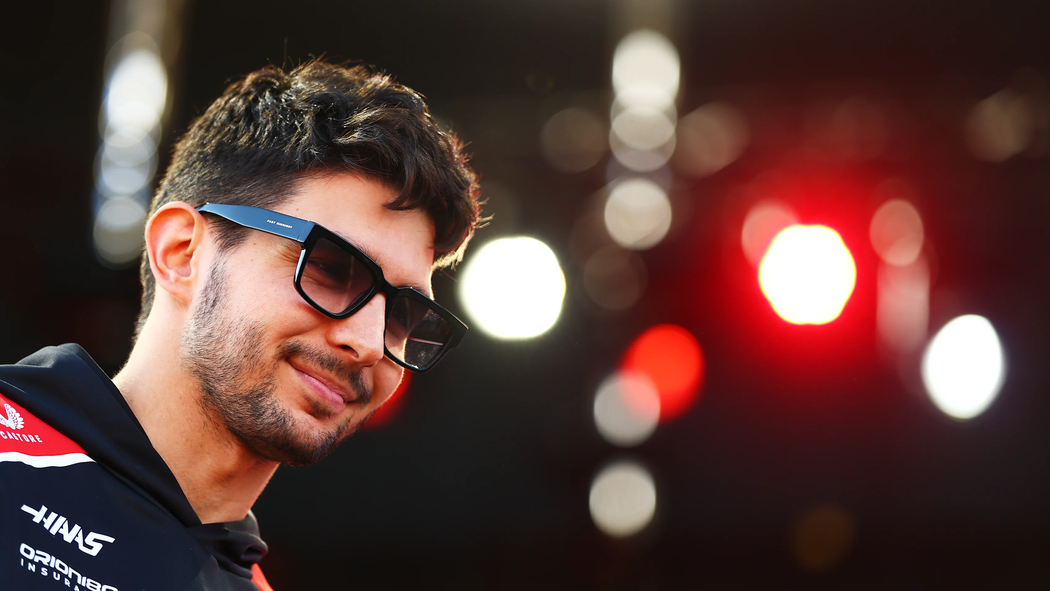 MADRID, SPAIN - SEPTEMBER 12: Esteban Ocon of France and Haas F1 looks on from the fan stage prior