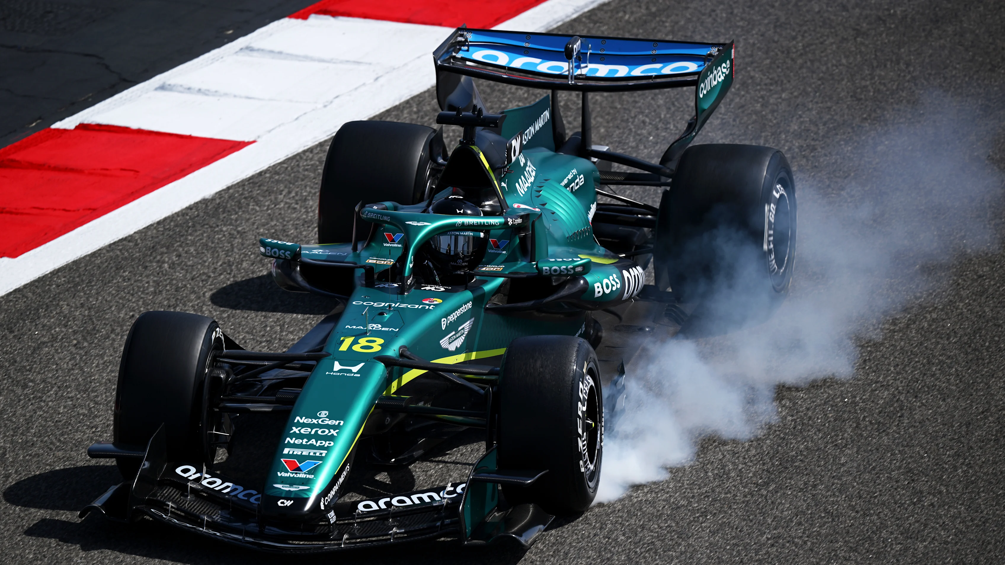 BAHRAIN, BAHRAIN - FEBRUARY 11: Lance Stroll of Canada driving the (18) Aston Martin F1 Team AMR26