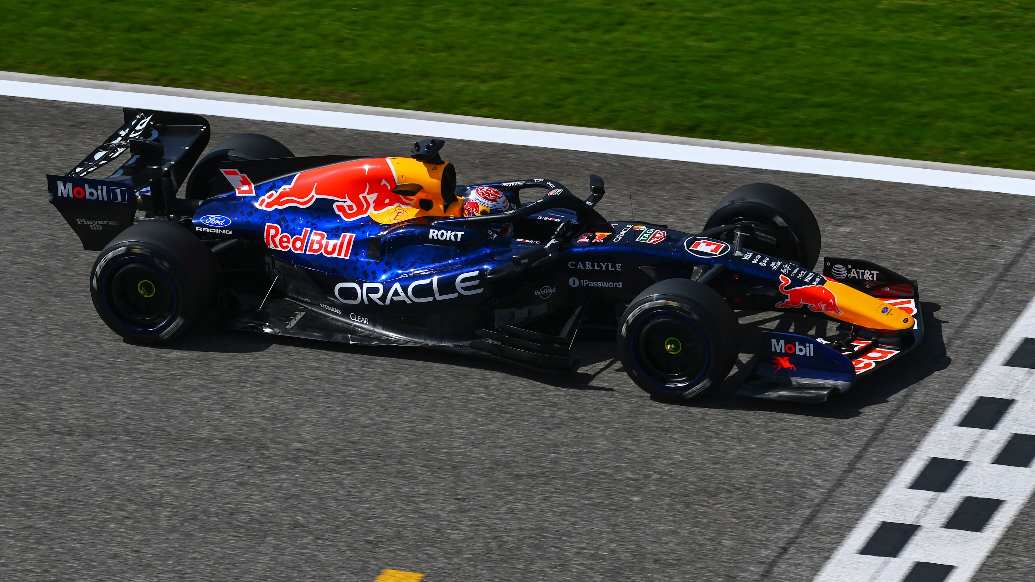 BAHRAIN, BAHRAIN - FEBRUARY 11: Max Verstappen of the Netherlands driving the (3) Oracle Red Bull