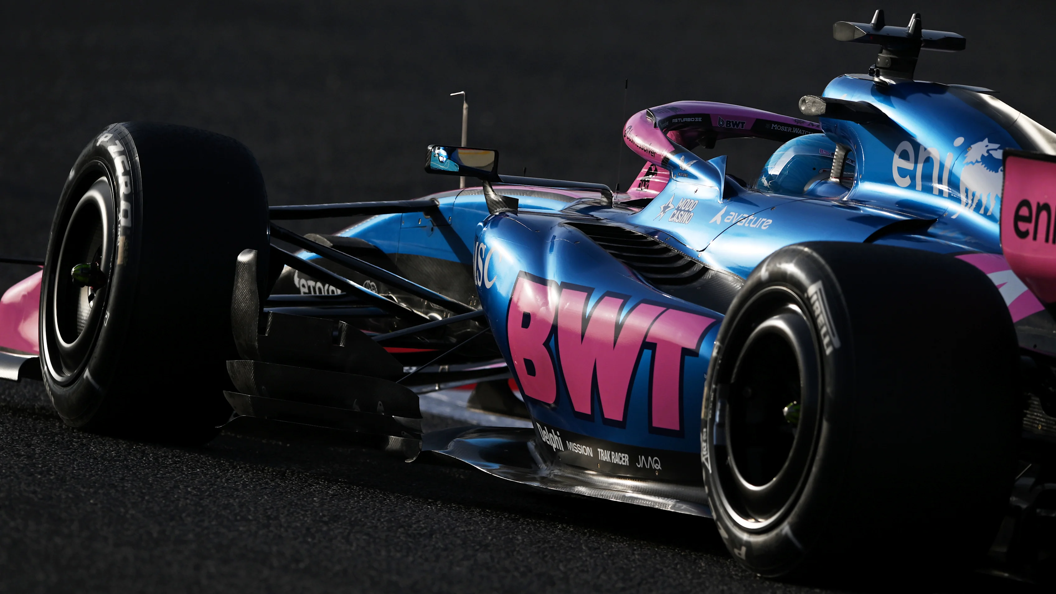 BAHRAIN, BAHRAIN - FEBRUARY 11: Pierre Gasly of France driving the (10) Alpine F1 A526 Mercedes on