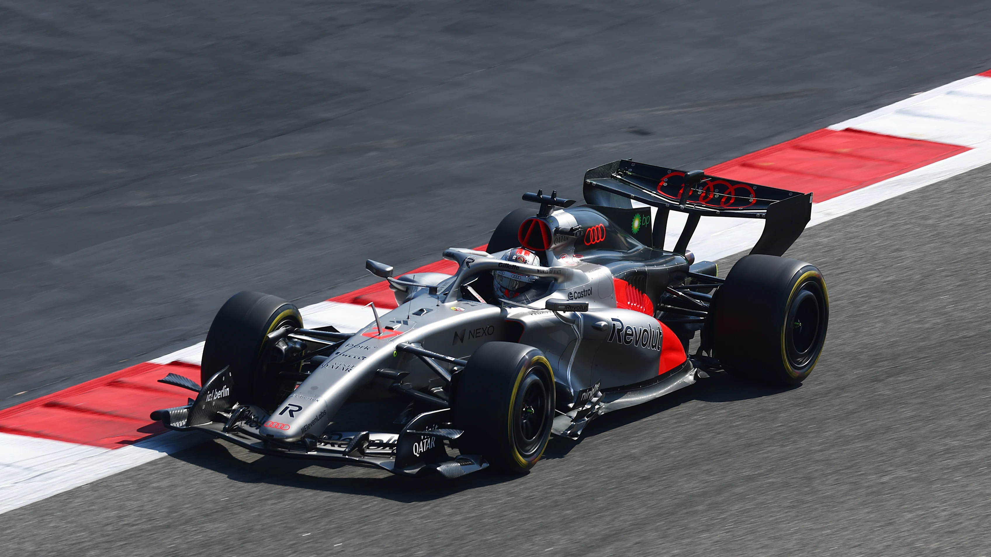 BAHRAIN, BAHRAIN - FEBRUARY 18: Nico Hulkenberg of Germany driving the (27) Audi F1 Team R26 on