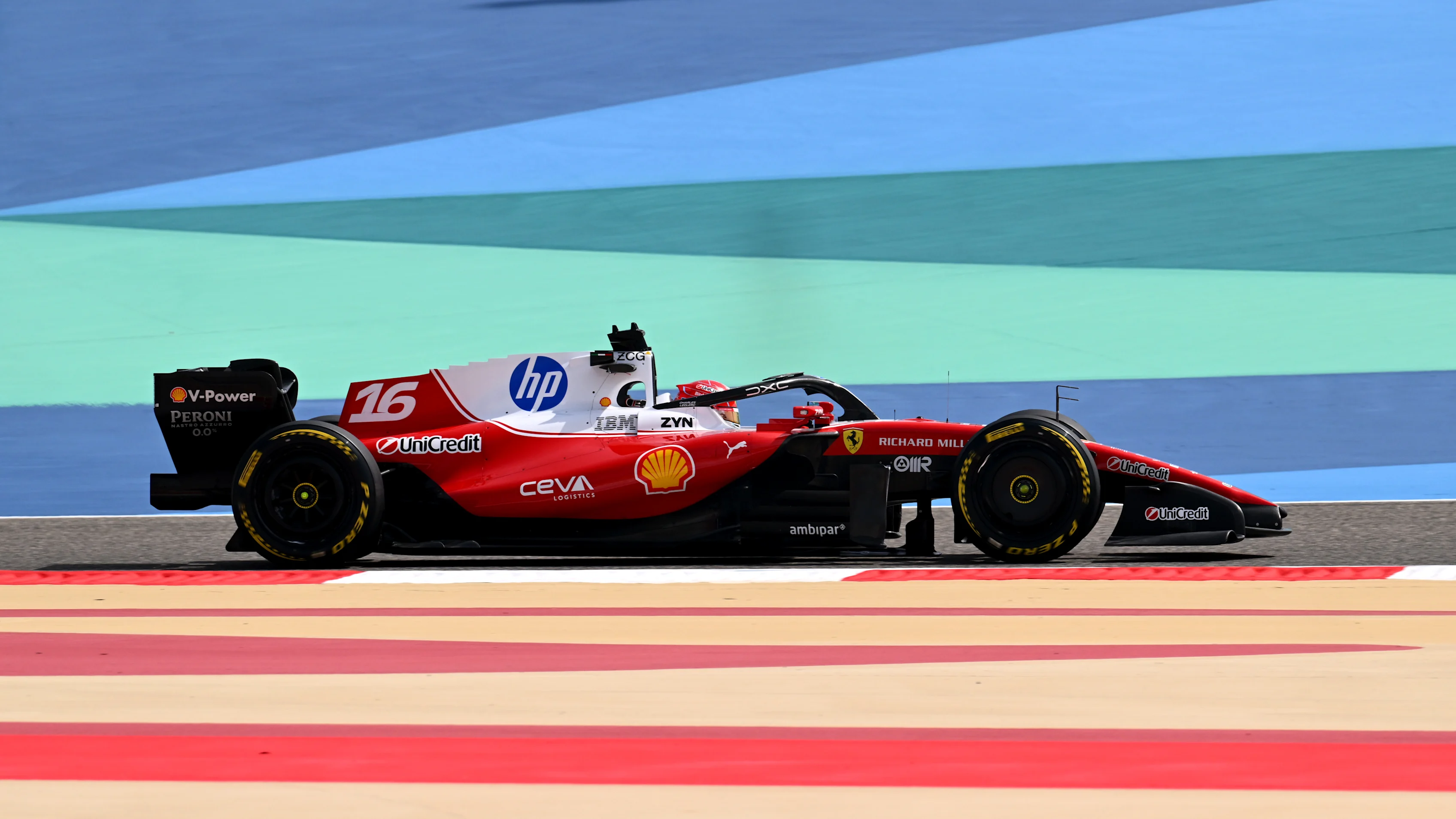 BAHRAIN, BAHRAIN - FEBRUARY 12: Charles Leclerc of Monaco driving the (16) Scuderia Ferrari SF-26